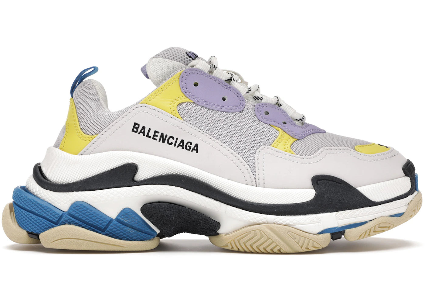 Balenciaga Triple S Purple Yellow Blue (Women'S)