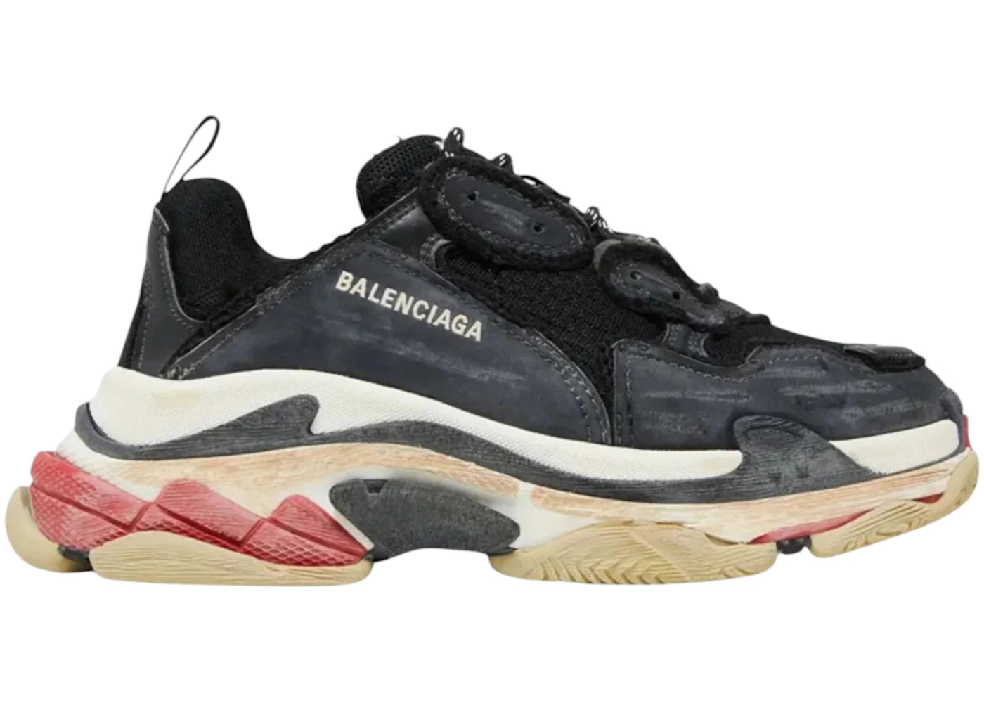 Balenciaga Triple S Sneaker Diy (Women'S) Black Red