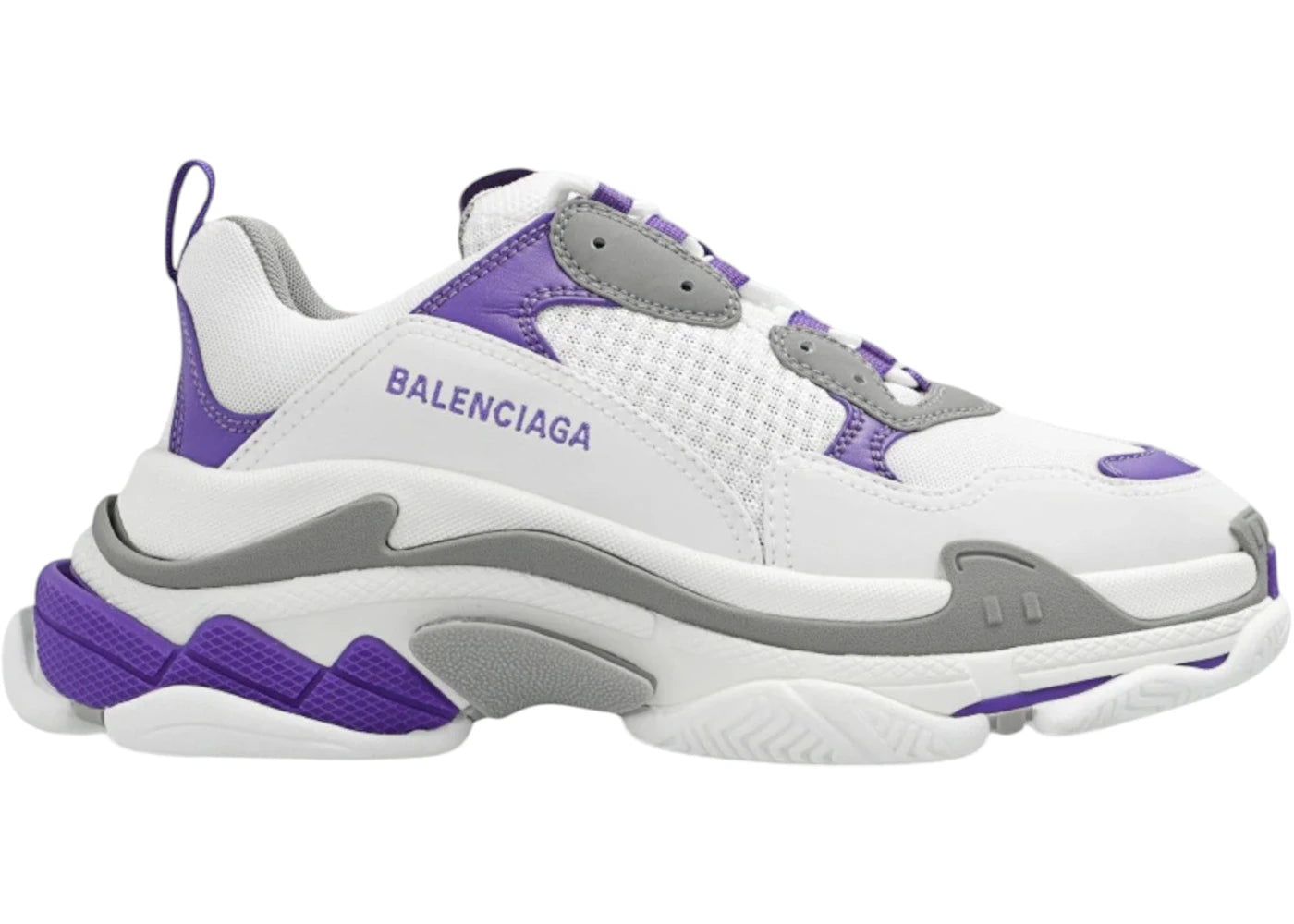Balenciaga Triple S White (Women'S) Purple