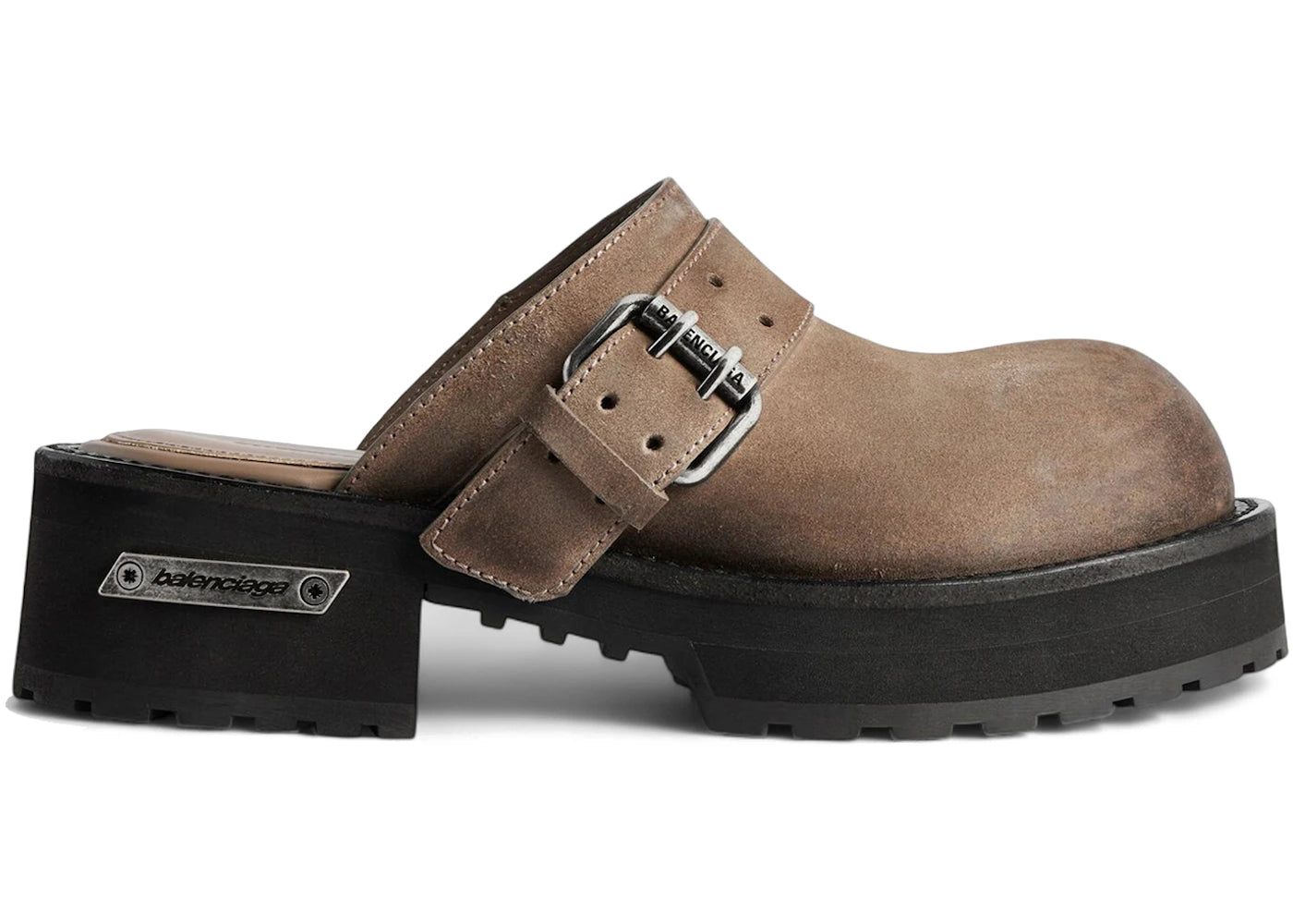 Balenciaga Venom Mule Worn-Out Biscuit Silver (Women'S)
