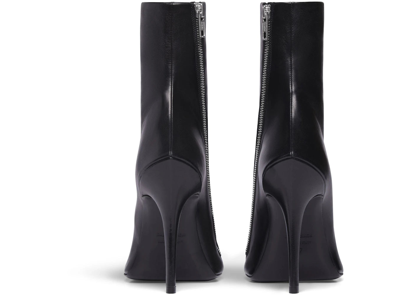 Balenciaga Witch 110Mm Booties Black Sheepskin Womens