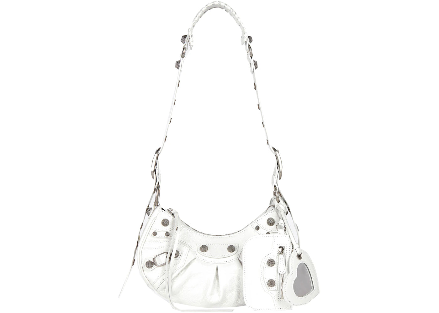 Balenciaga Le Cagole Shoulder Bag Xs White