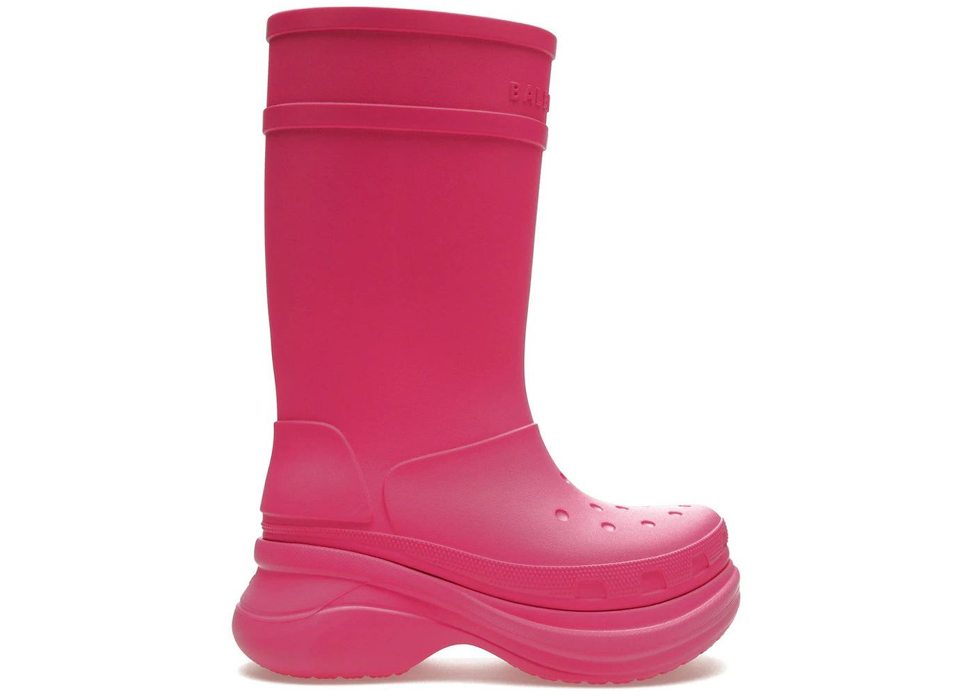 balenciaga x crocs boot bright pink (women's)
