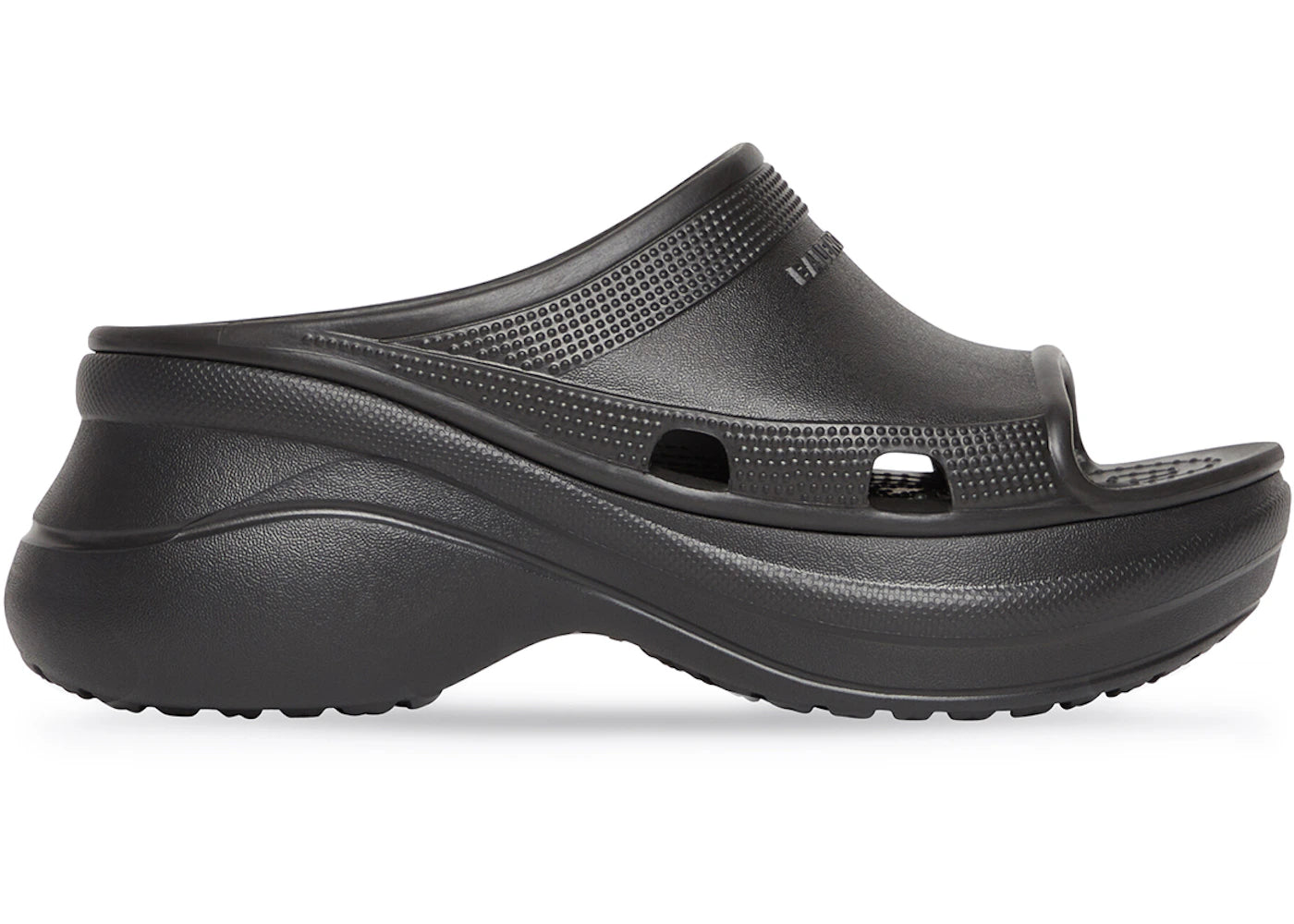 balenciaga x crocs pool slide sandals black