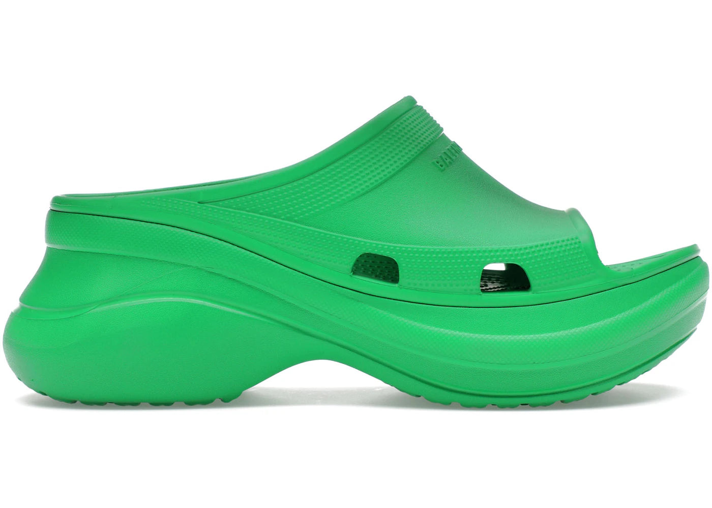 balenciaga x crocs pool slide sandals green