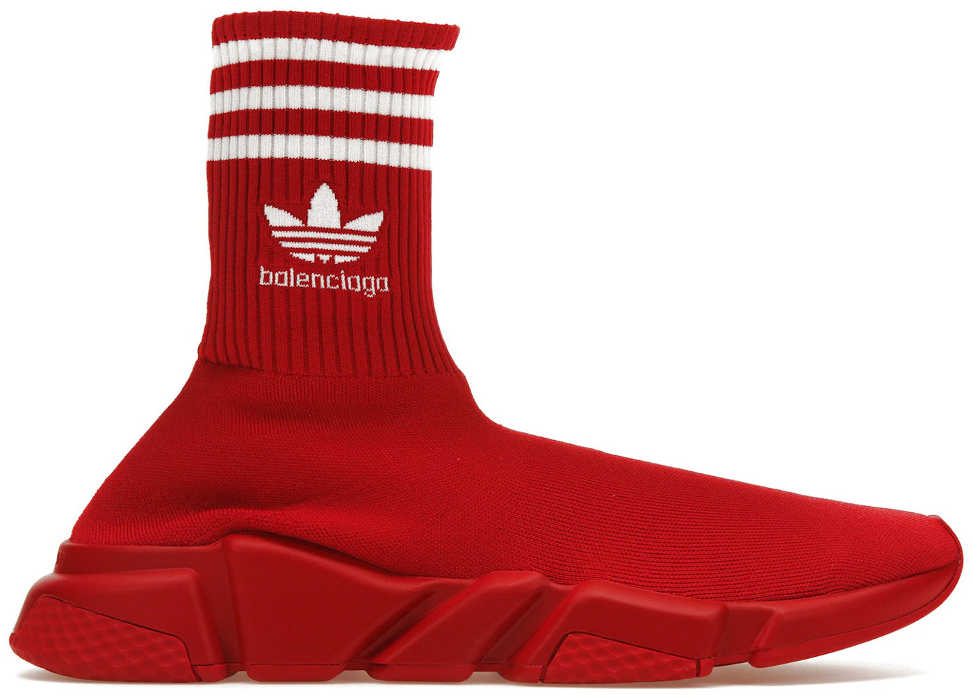 balenciaga x adidas speed trainer red white