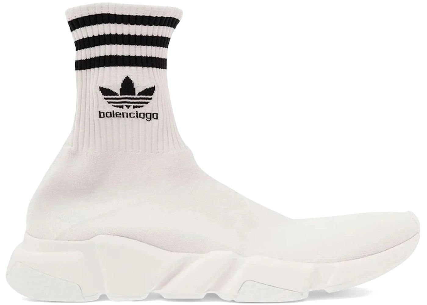 Balenciaga X Adidas Speed Trainer White Black