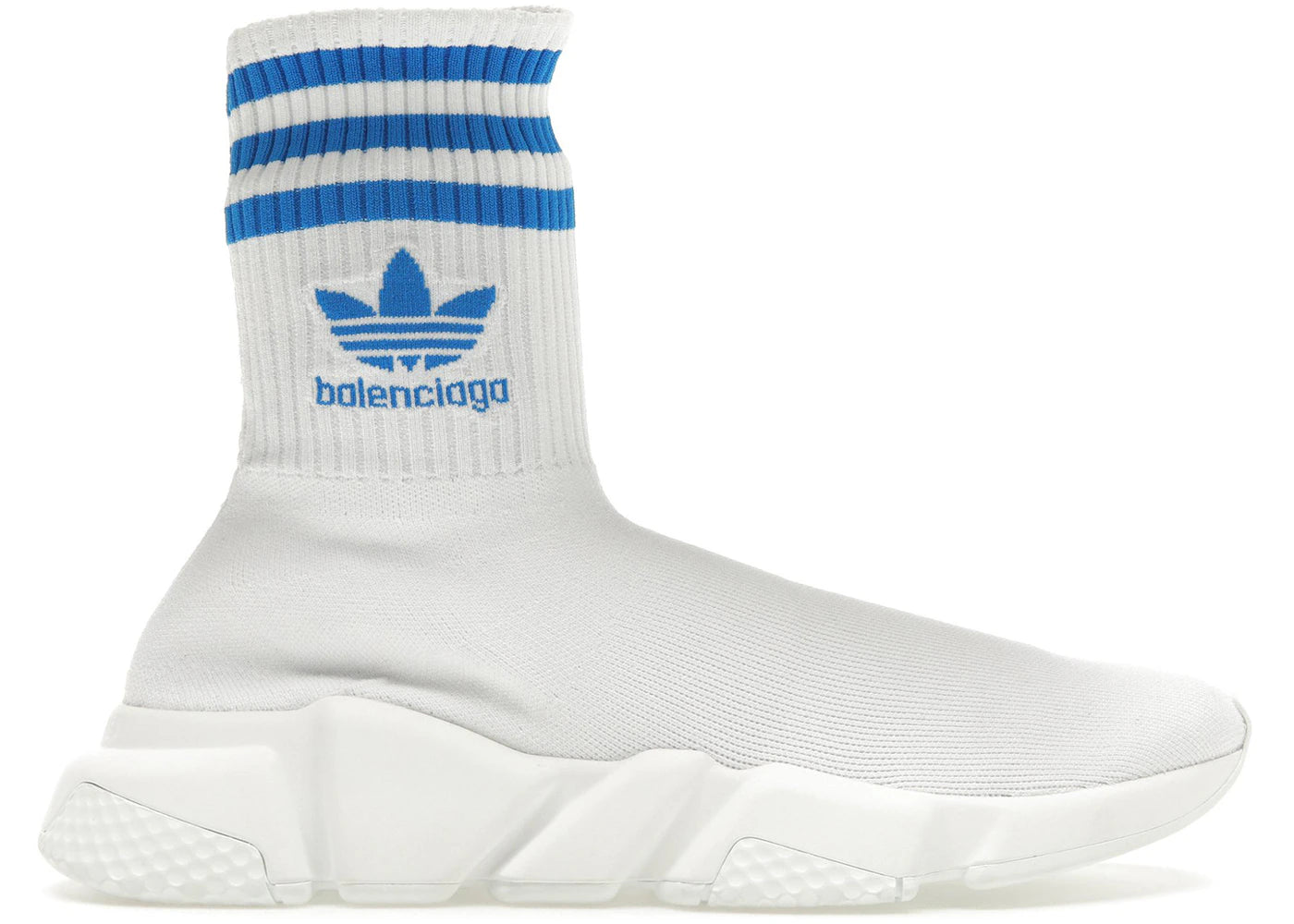 balenciaga x adidas speed trainer white blue