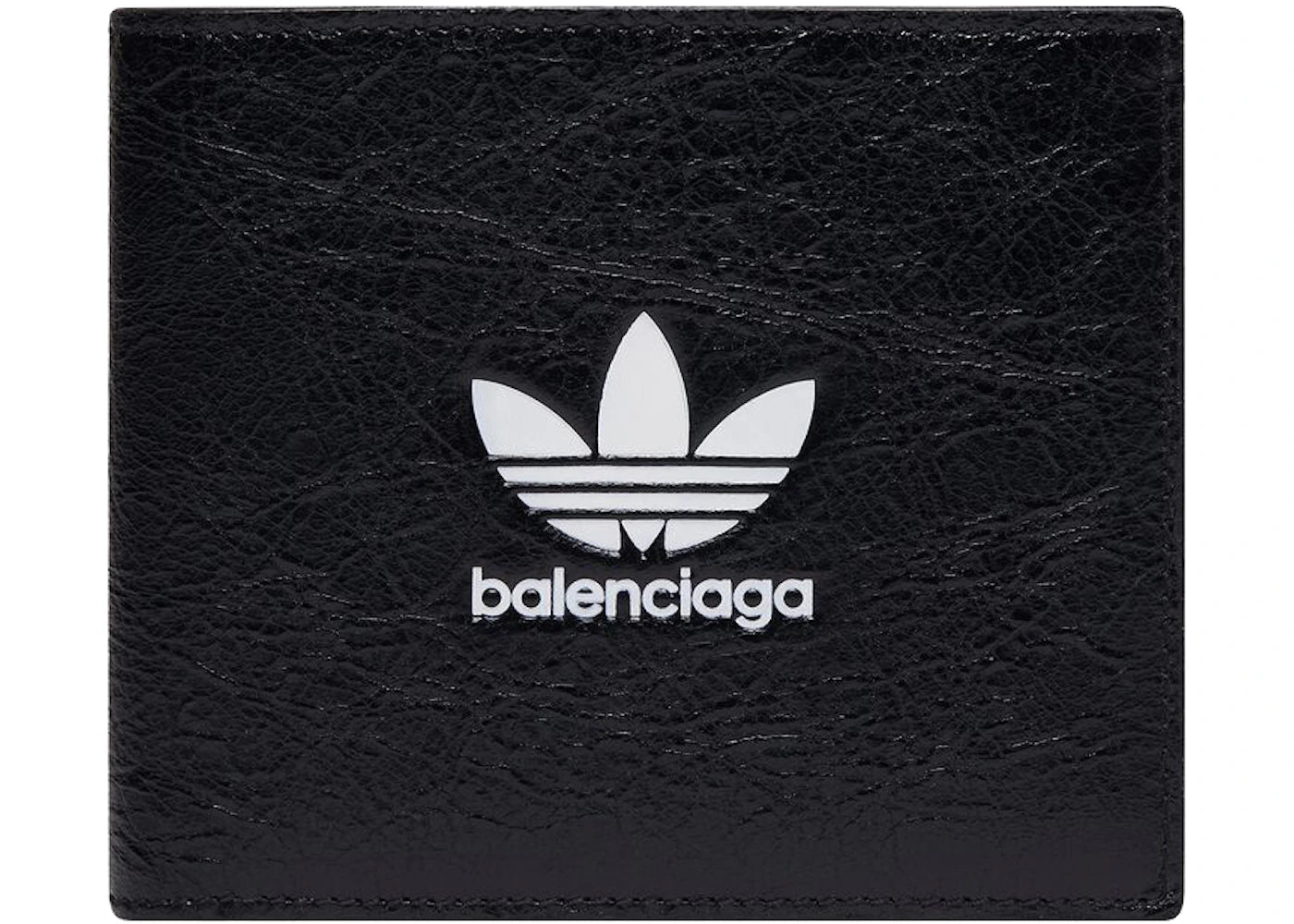 Balenciaga X Adidas Square Folded Wallet Black