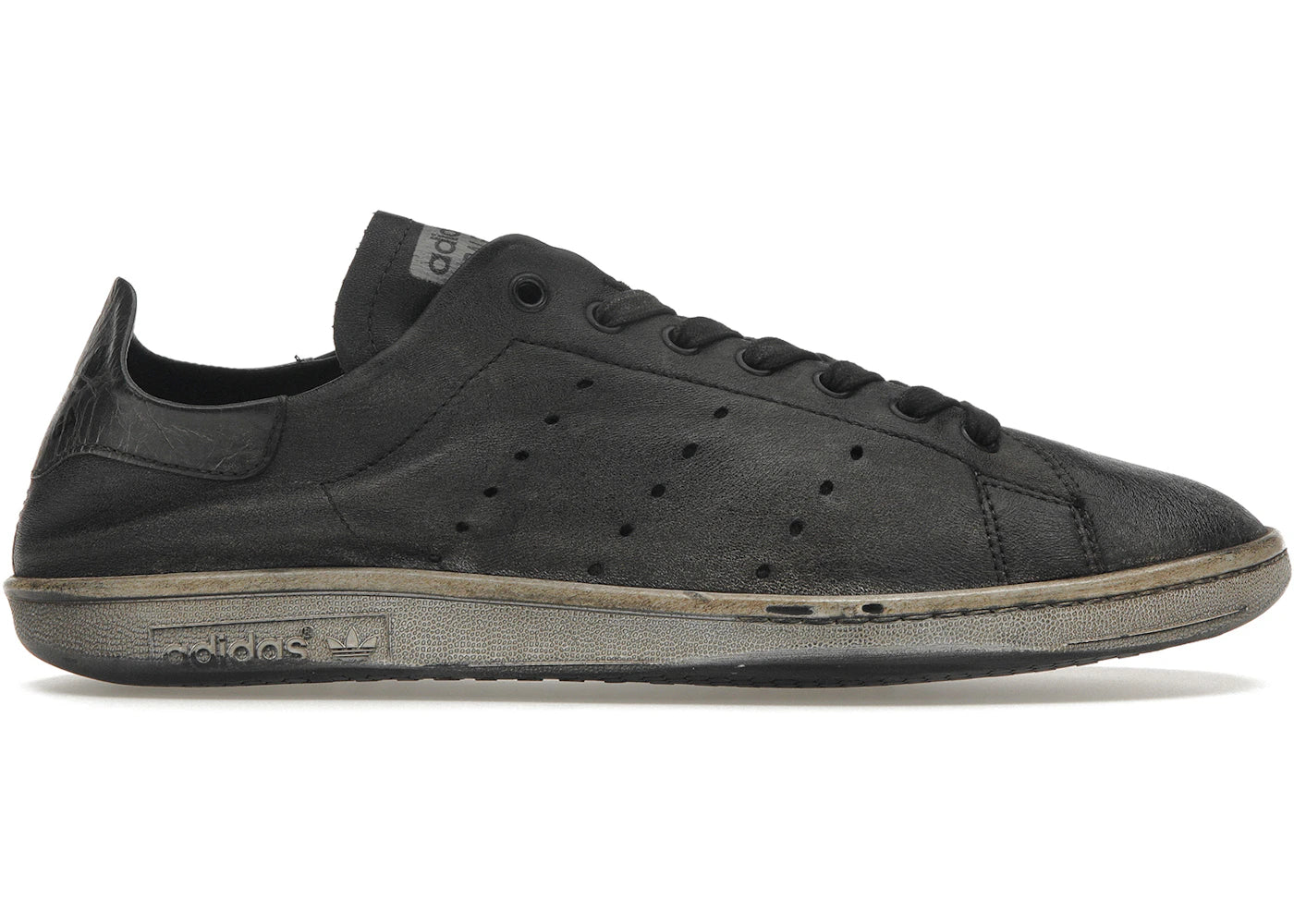 balenciaga x adidas stan smith worn-out black