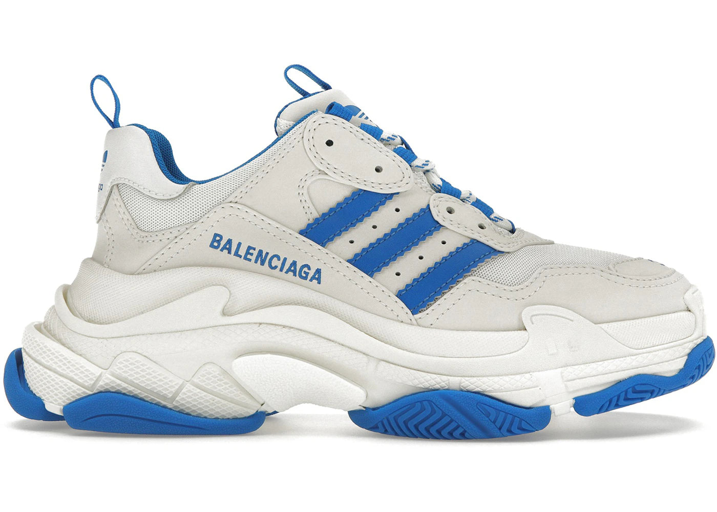 Balenciaga X Adidas Triple S White Blue (Women'S)