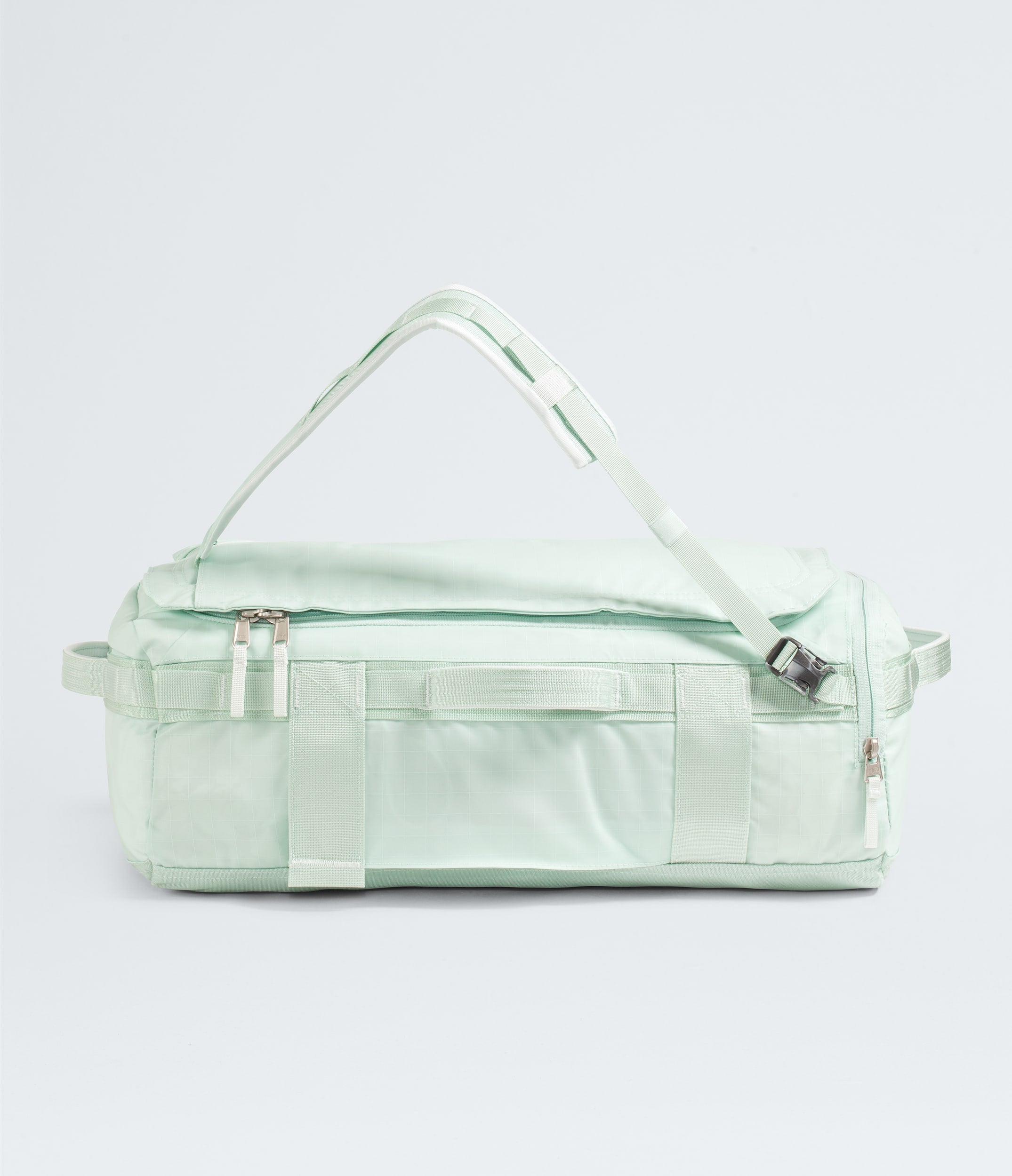 The North Face Base Camp™ Voyager Duffel—32L Opal Frost-Pearl Stone-Tnf White