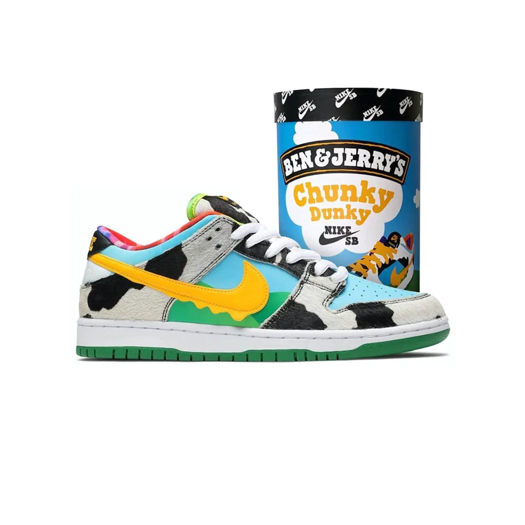 Ben Jerry Nike Shoes Ice Cream Ben Jerry's X Dunk Low SB 'Chunky Dunky' Special Ice Cream Box Sale UK