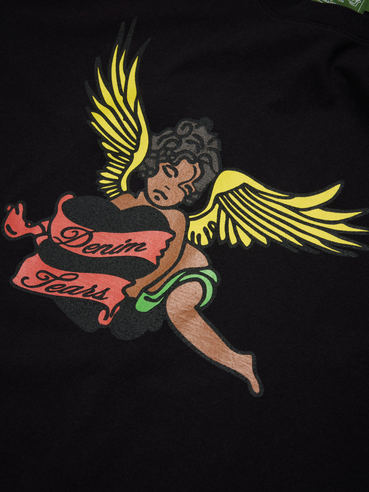 Denim Tears Black Cherub Tee Black