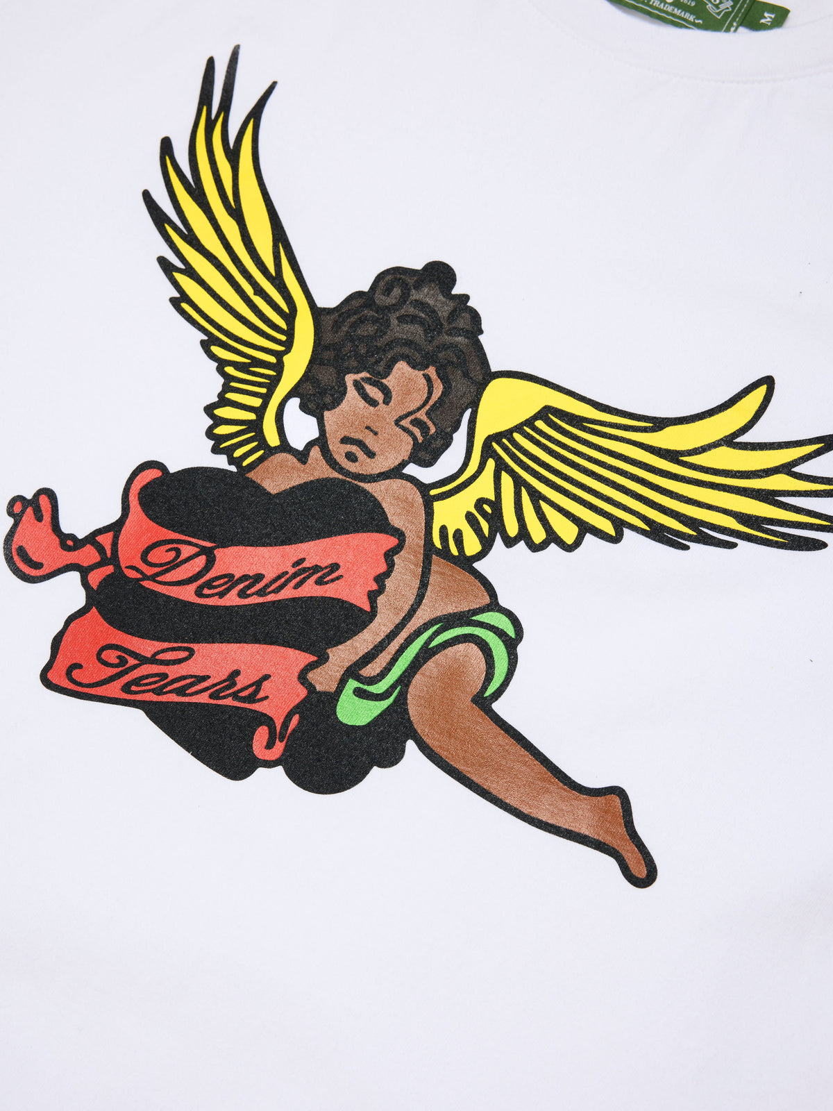 Denim Tears Black Cherub Tee White