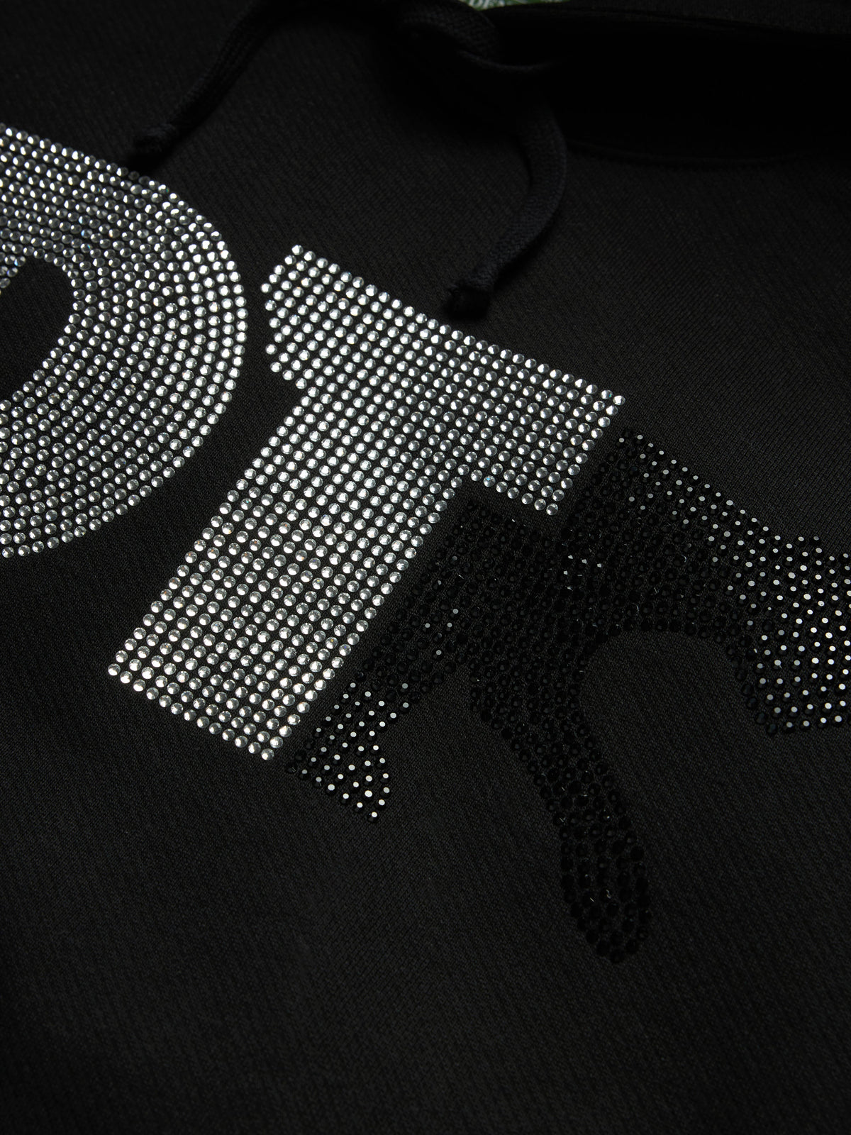 Denim Tears Rhinestone DT Panther Pullover Hoodie Black