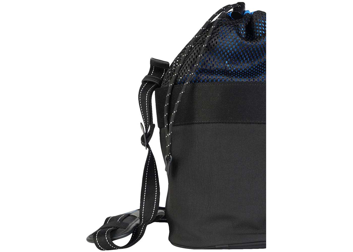 Bottega Veneta Nylon Bucket Bag Blue Multi