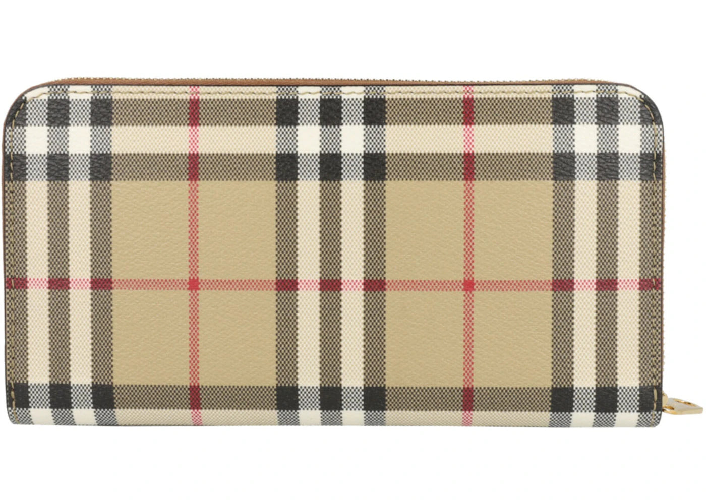 Burberry Check Zip Wallet Archive Beige