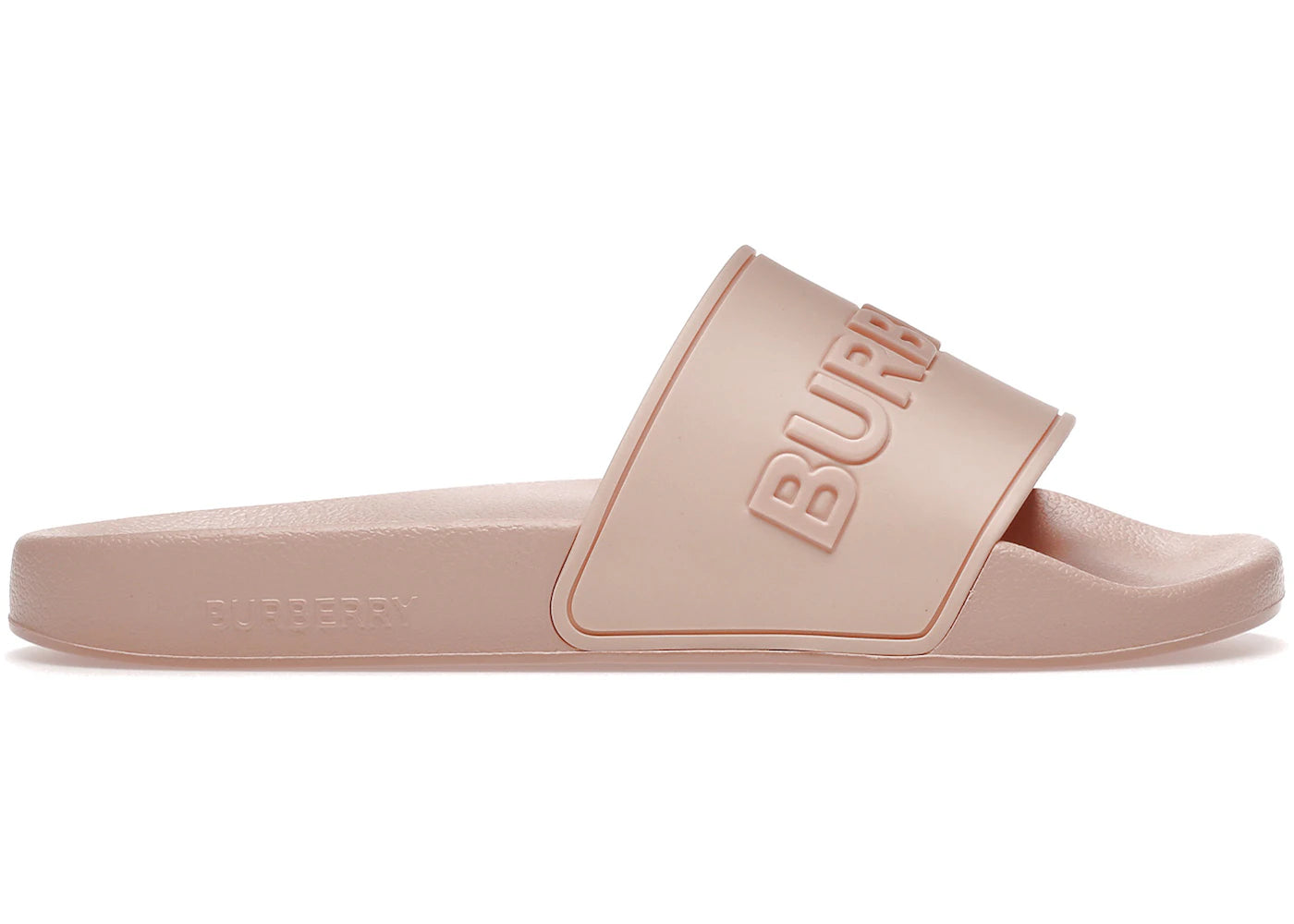 Burberry Embossed Logo Slides Peach Pink (Women'S)