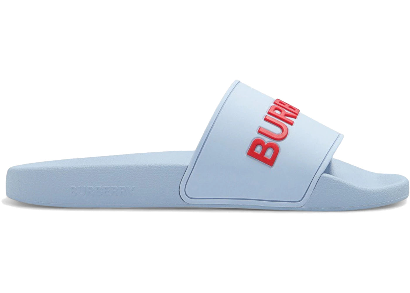 Burberry Furley Logo Slides Pale Blue (Women'S)