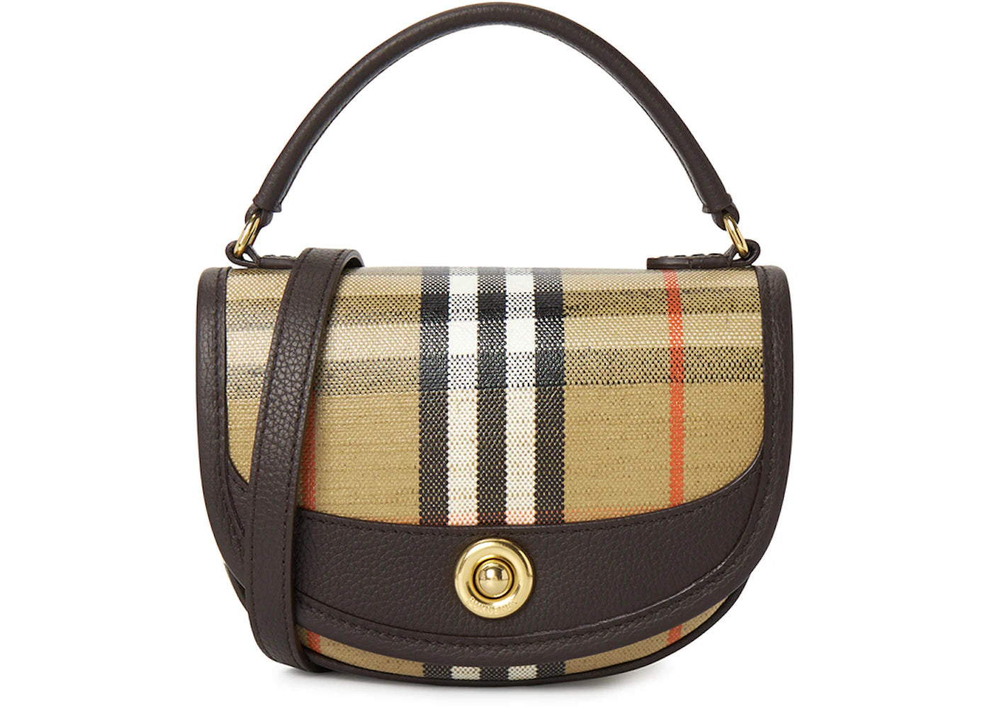Burberry Mini Highlands Shoulder Bag Beige