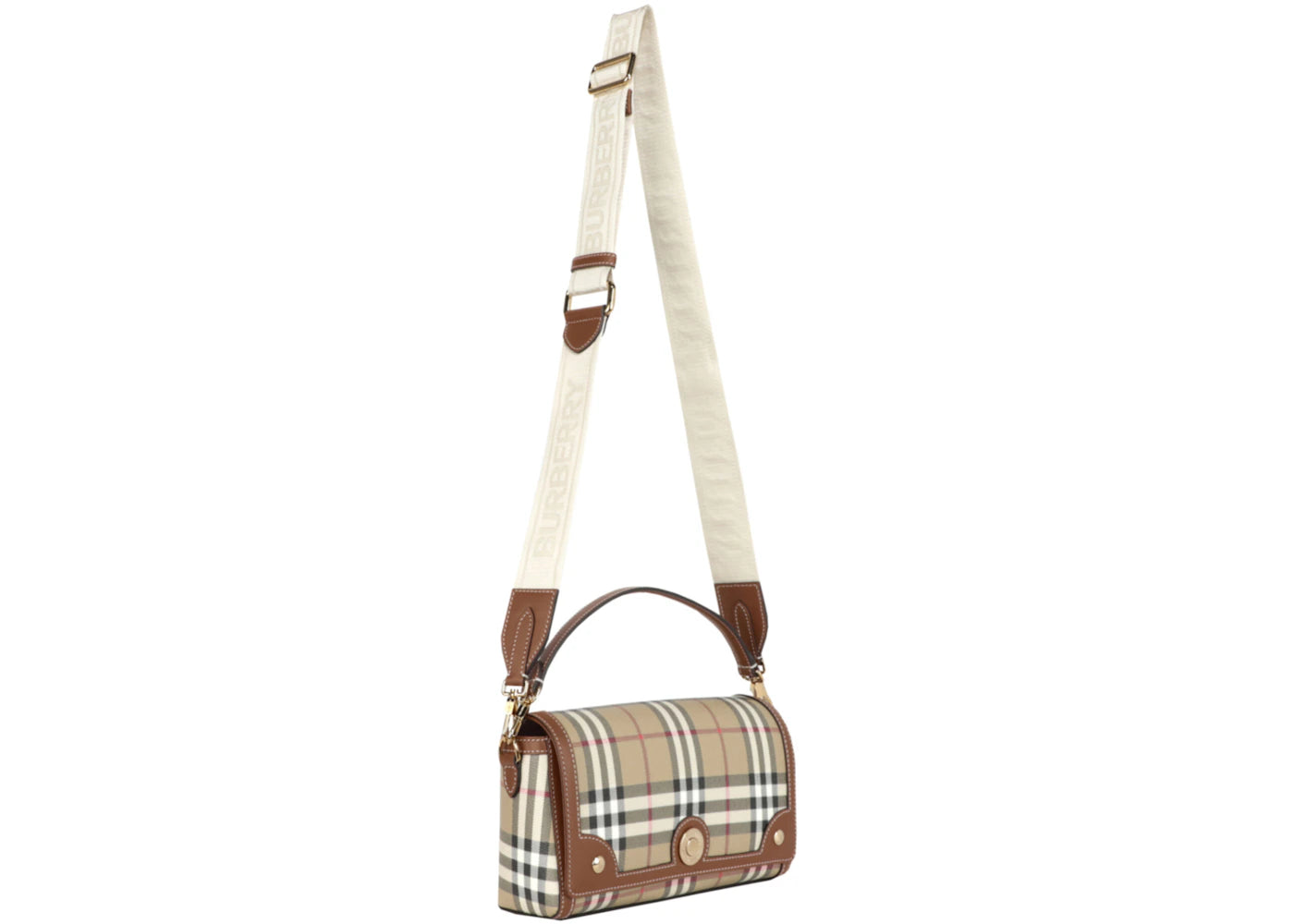 Burberry Note Bag Top Handle Briar Brown