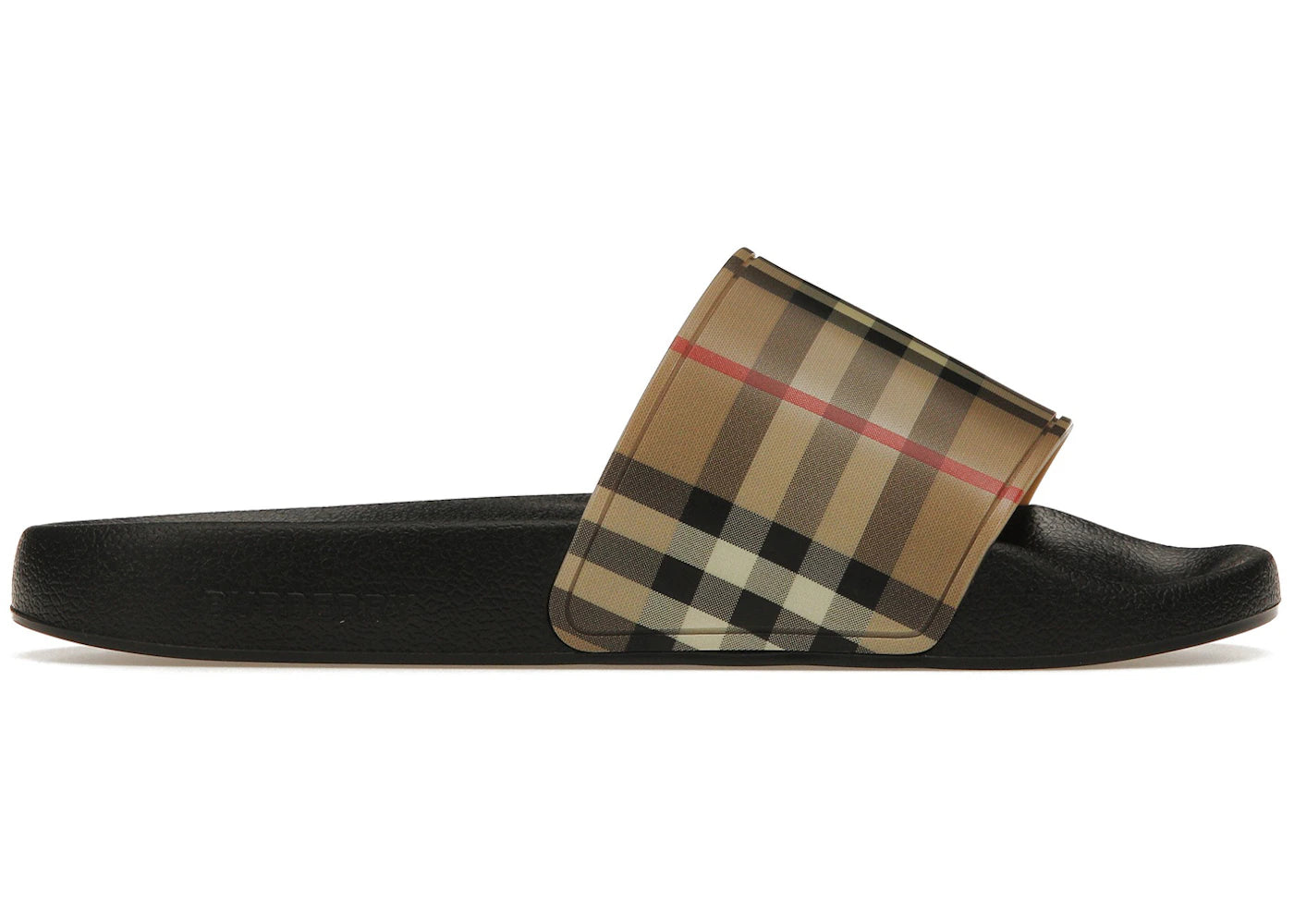Burberry Check Print Slides Archive Beige (Women'S)