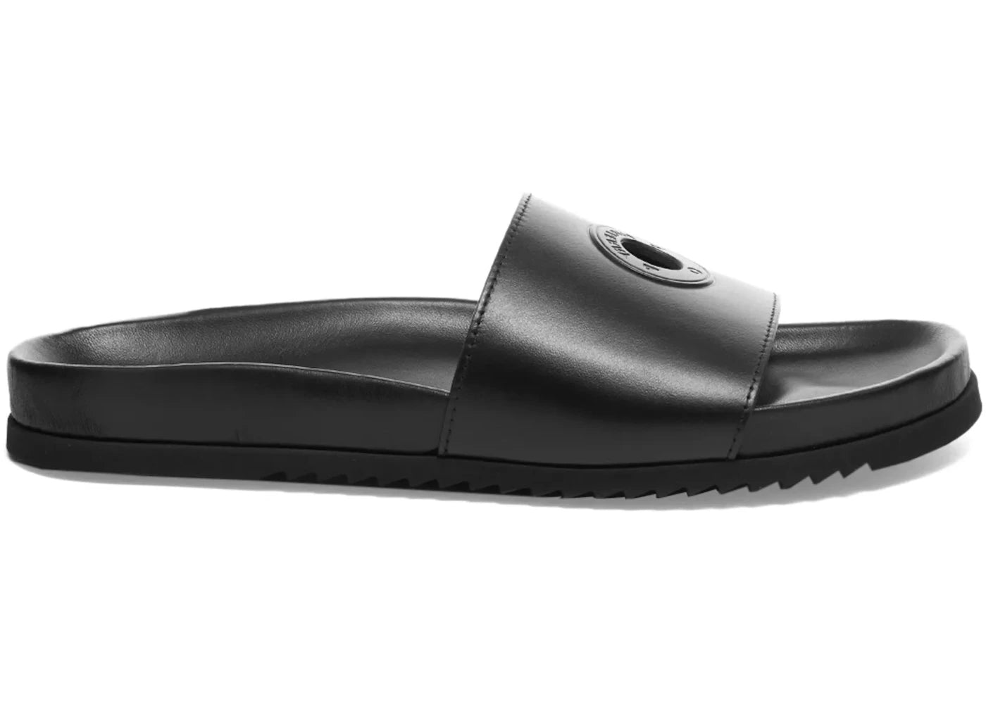 Burberry X Pop Trading Company Melroy Leather Slide Black