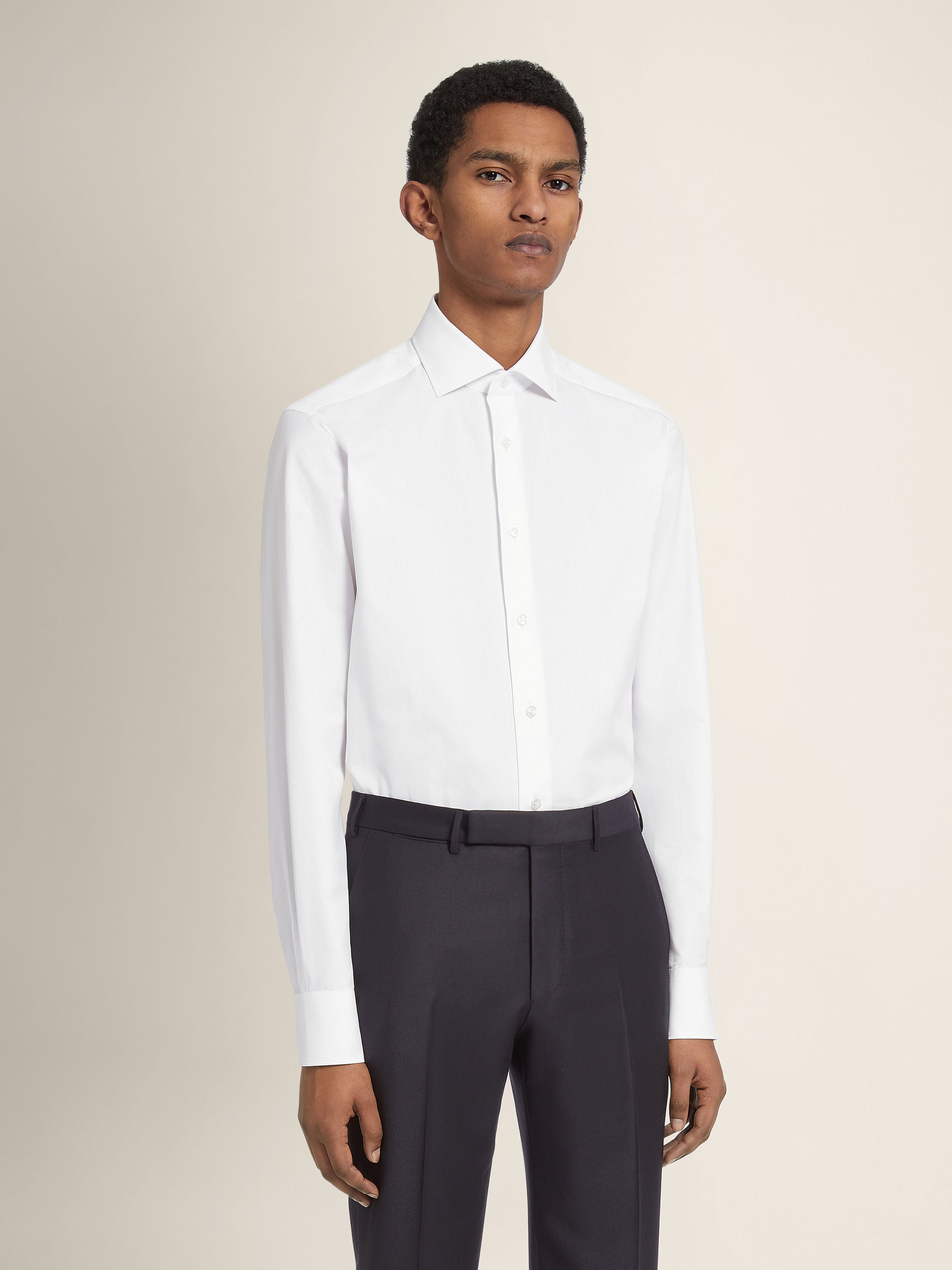 Zegna White Sea Island Cotton Shirt
