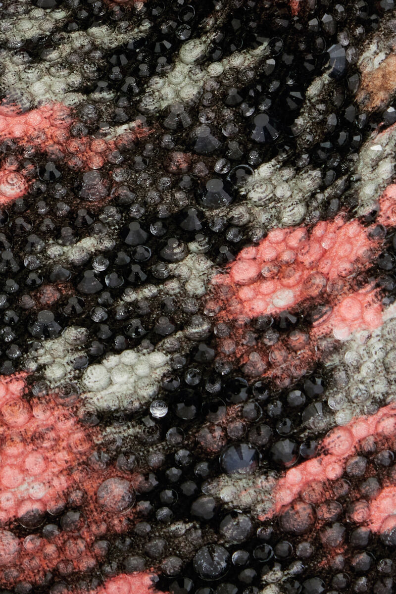 Ganni Black Mini Hobo Bag With Beaded Flower