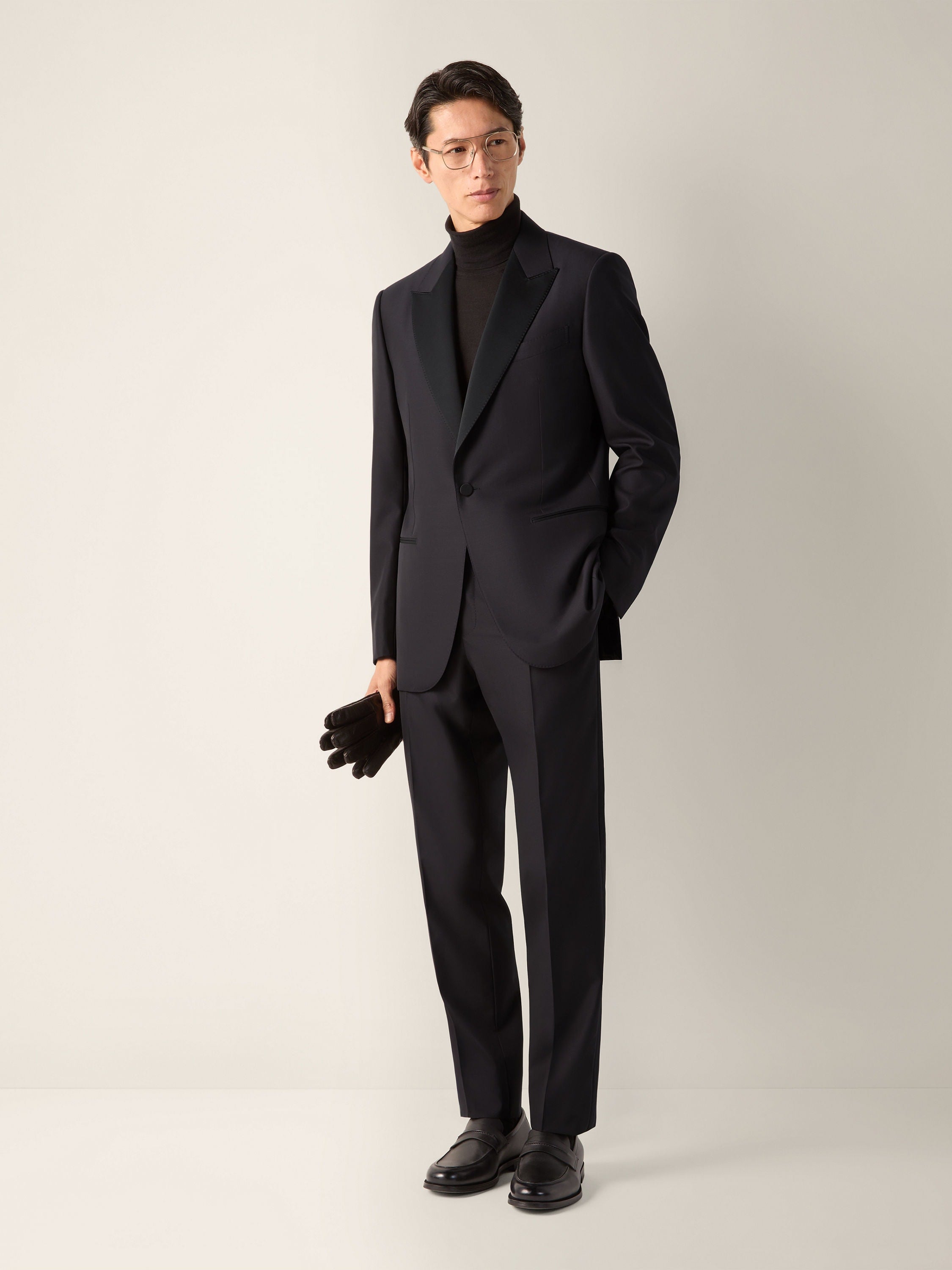 Zegna Black Trofeo 600 Wool And Silk Tuxedo