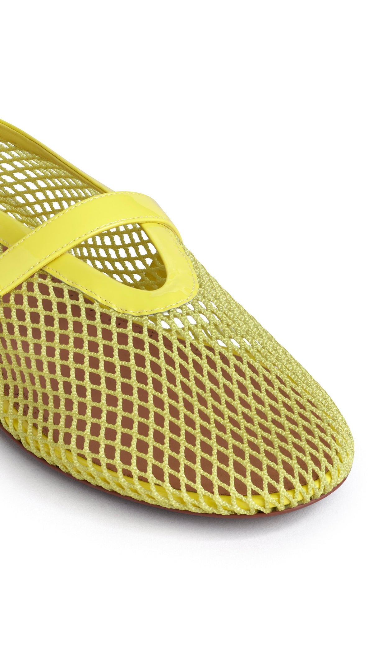 Alaïa Ballet Flats In Fishnet