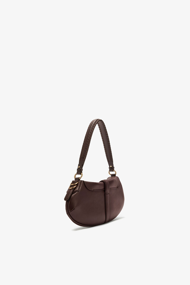 Ganni Chicory Coffee B-Kat Bag In Brown