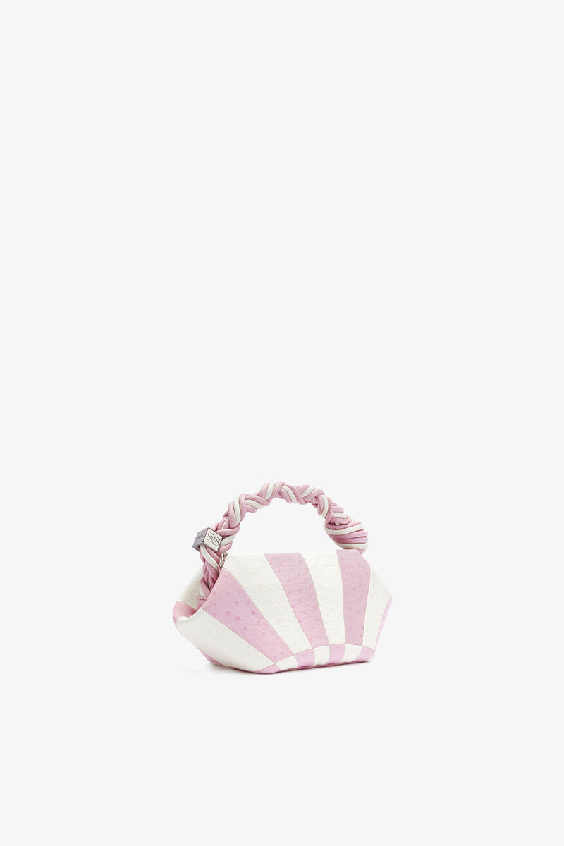 Ganni Lilac Snow Mini Bou Bag In Pink Circus