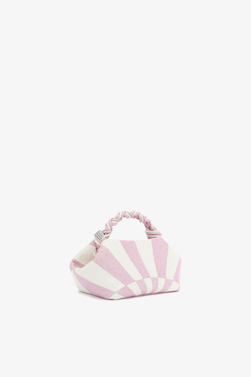 Ganni Lilac Snow Small Bou Bag In Pink Circus