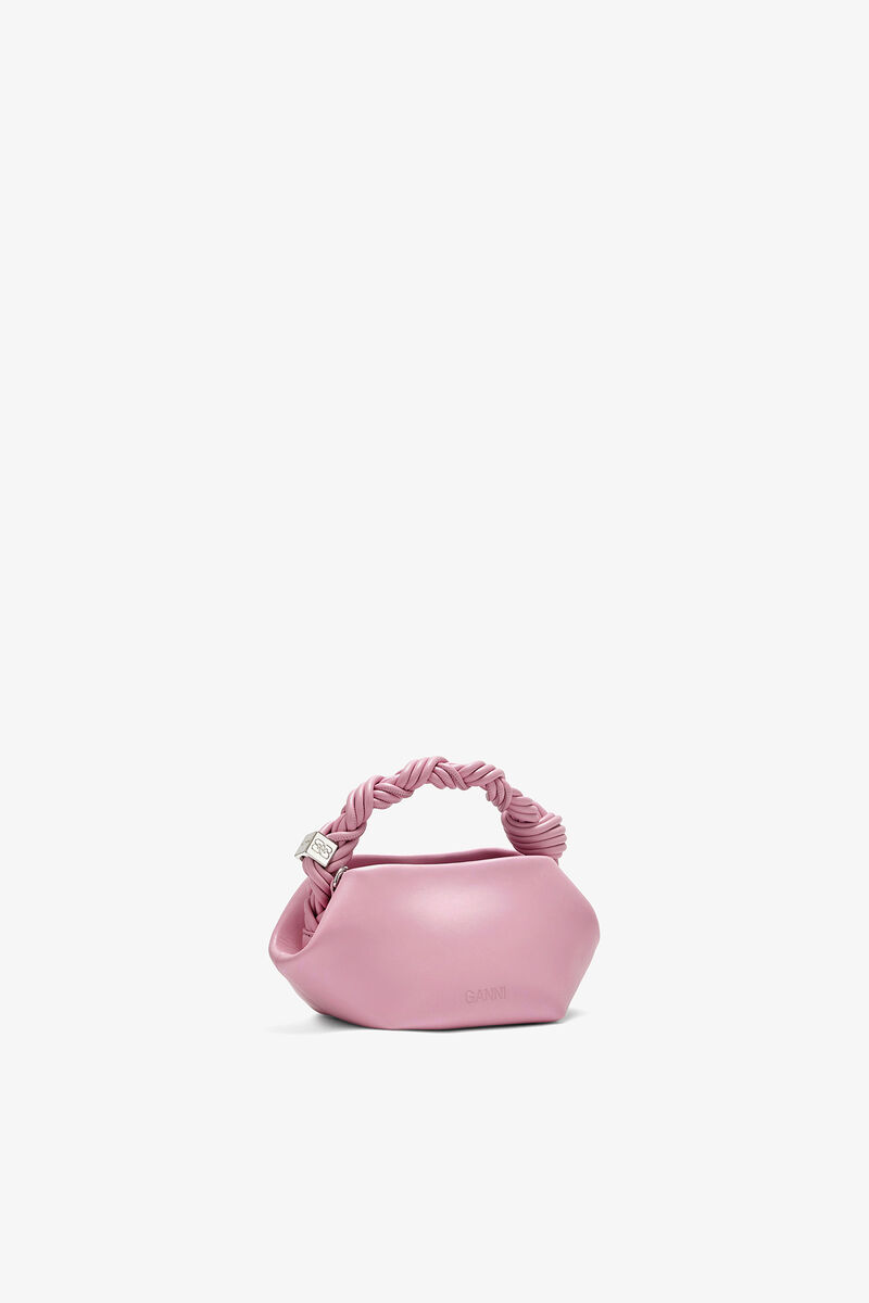 Ganni Pink Nectar Mini Bou Bag In Pink