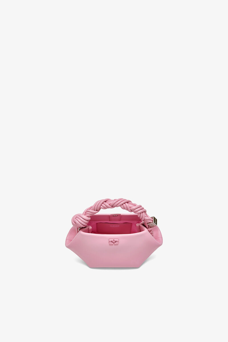 Ganni Pink Nectar Mini Bou Bag In Pink
