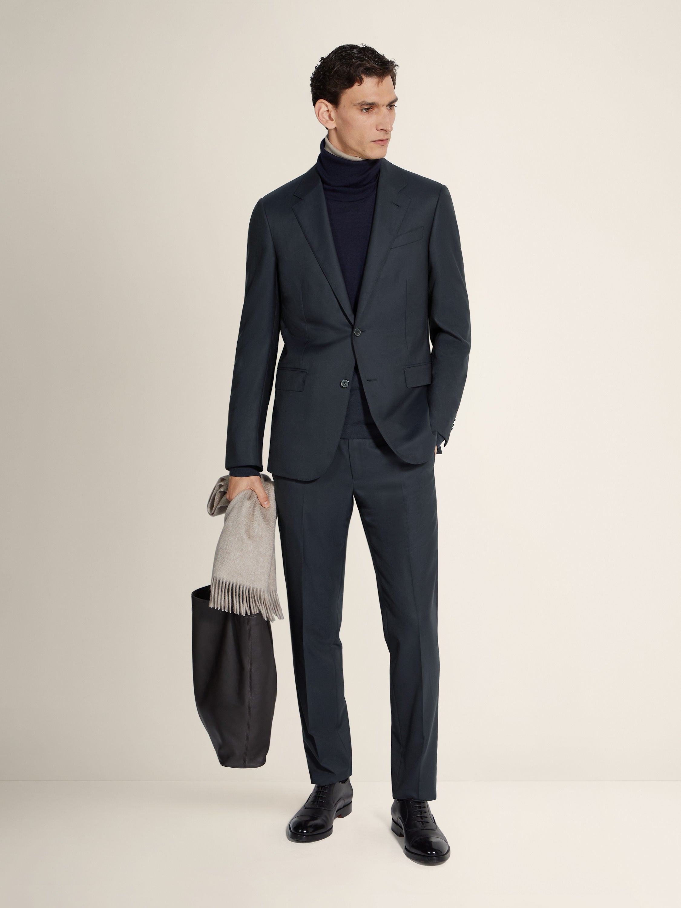 Zegna Navy Blue 15Milmil15 Wool Suit