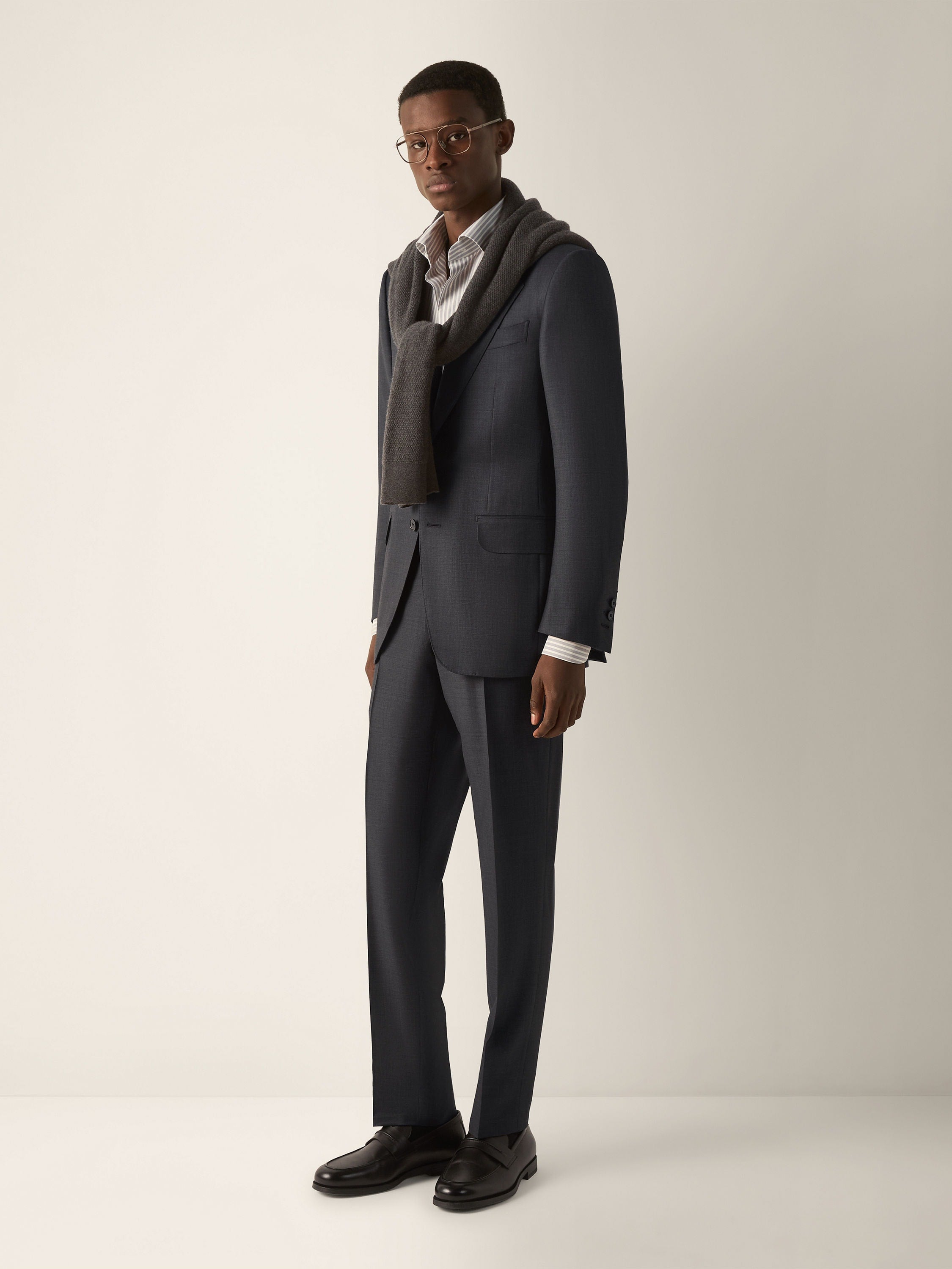 Zegna Dark Grey Trofeo Wool Suit