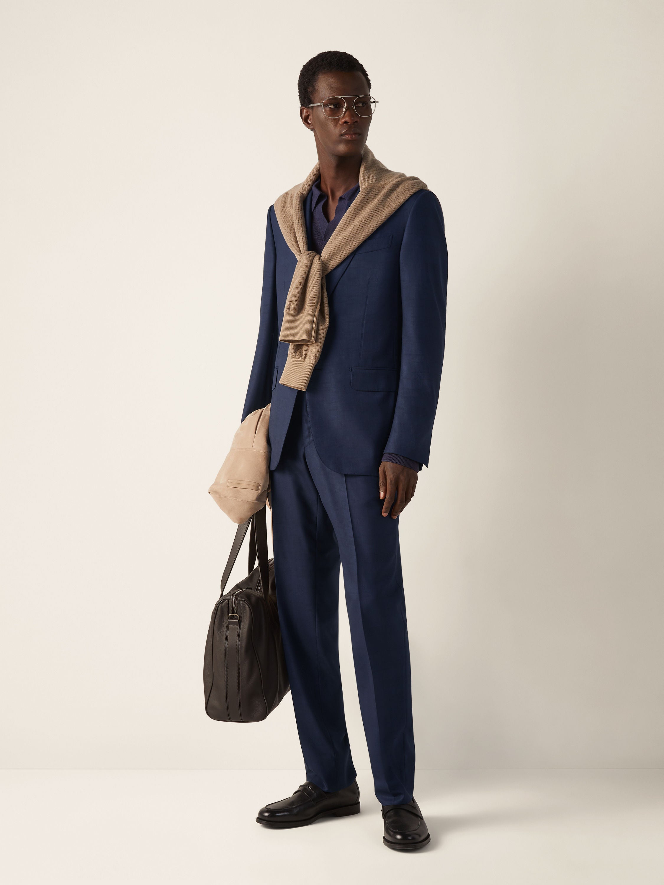 Zegna Navy Blue Centoventimila Wool Suit