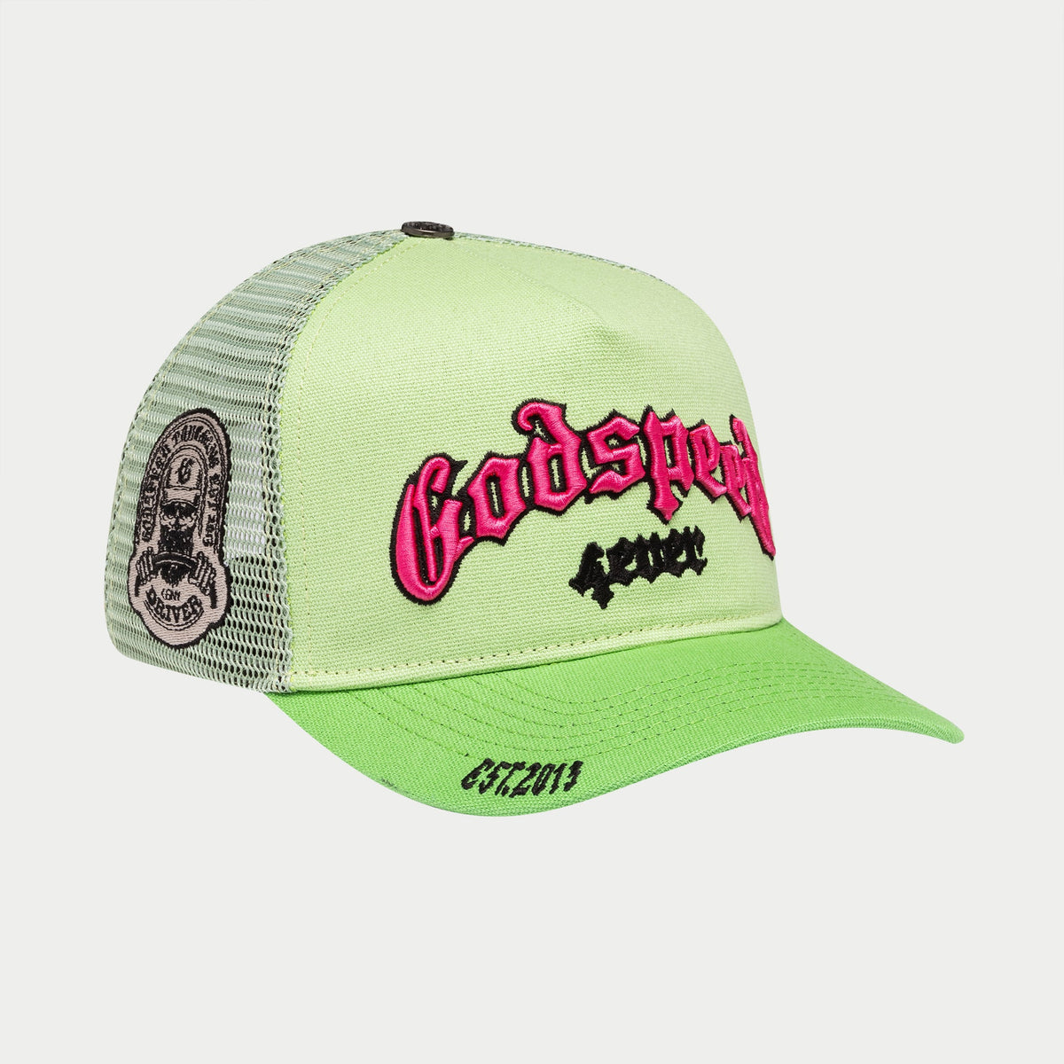 Godspeed Gs Forever Trucker Hat (Lime / Pink)