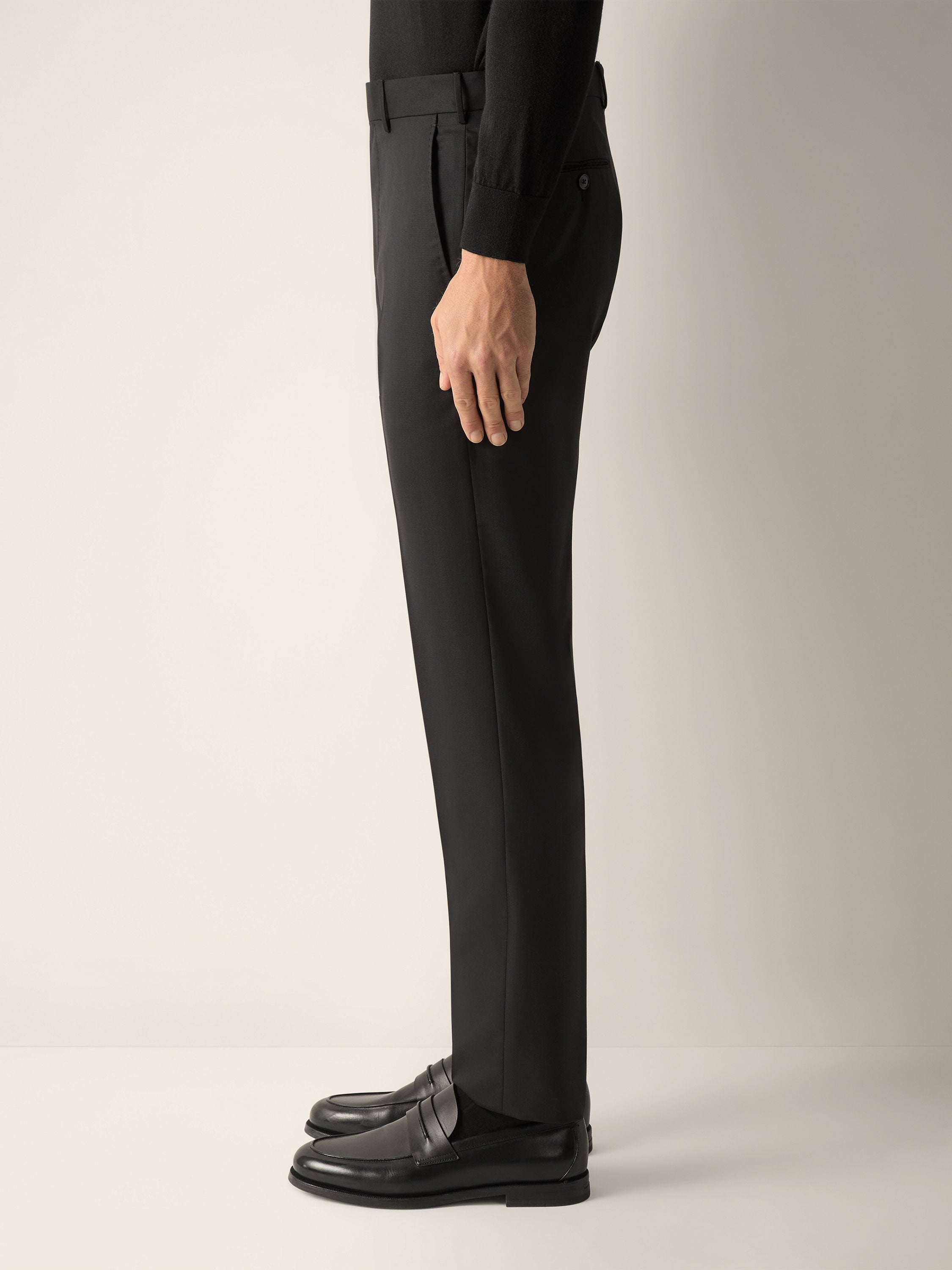 Zegna Black 15Milmil15 Wool Pants