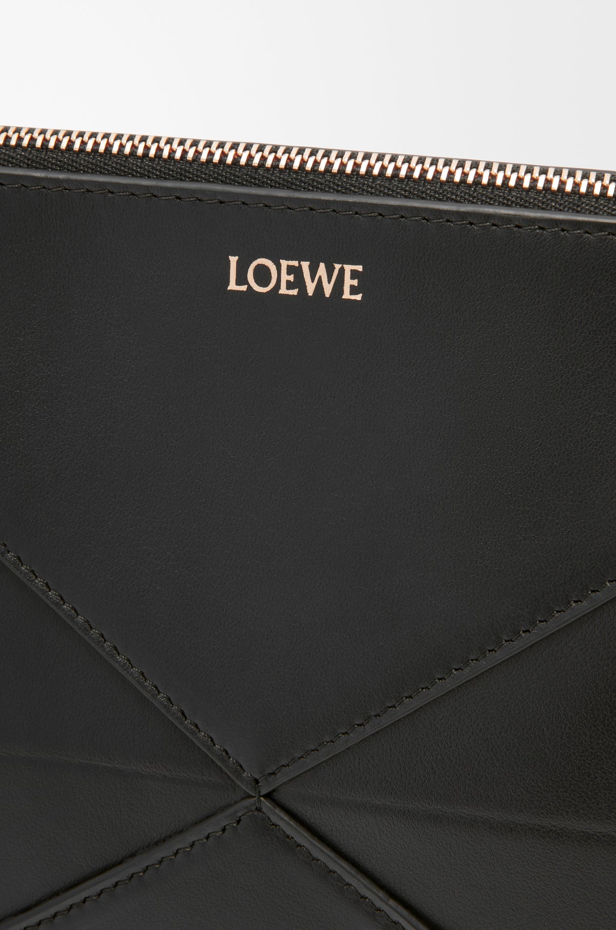 Loewe Puzzle Fold pouch in shiny nappa calfskin