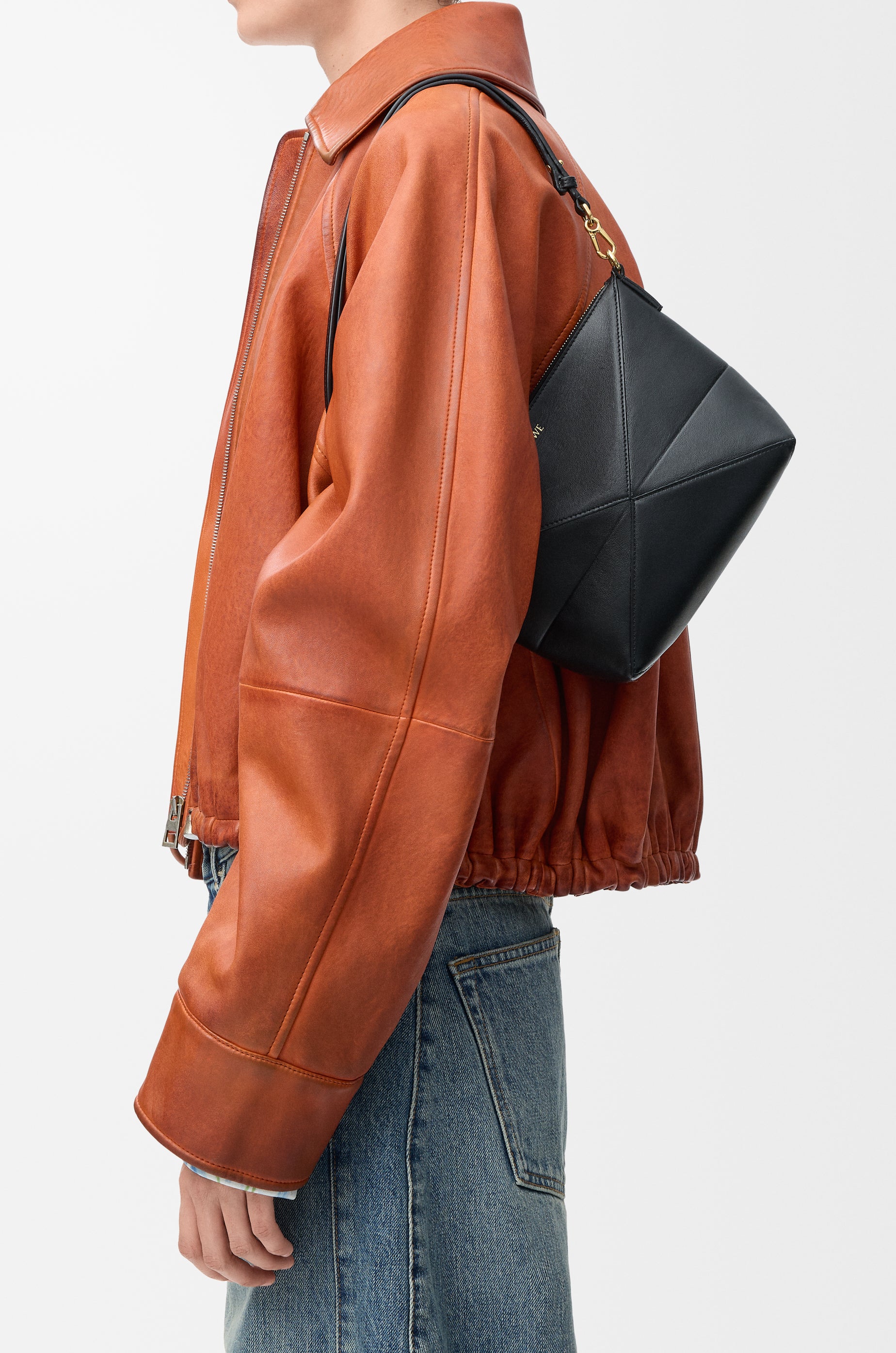 Loewe Puzzle Fold pouch in shiny nappa calfskin