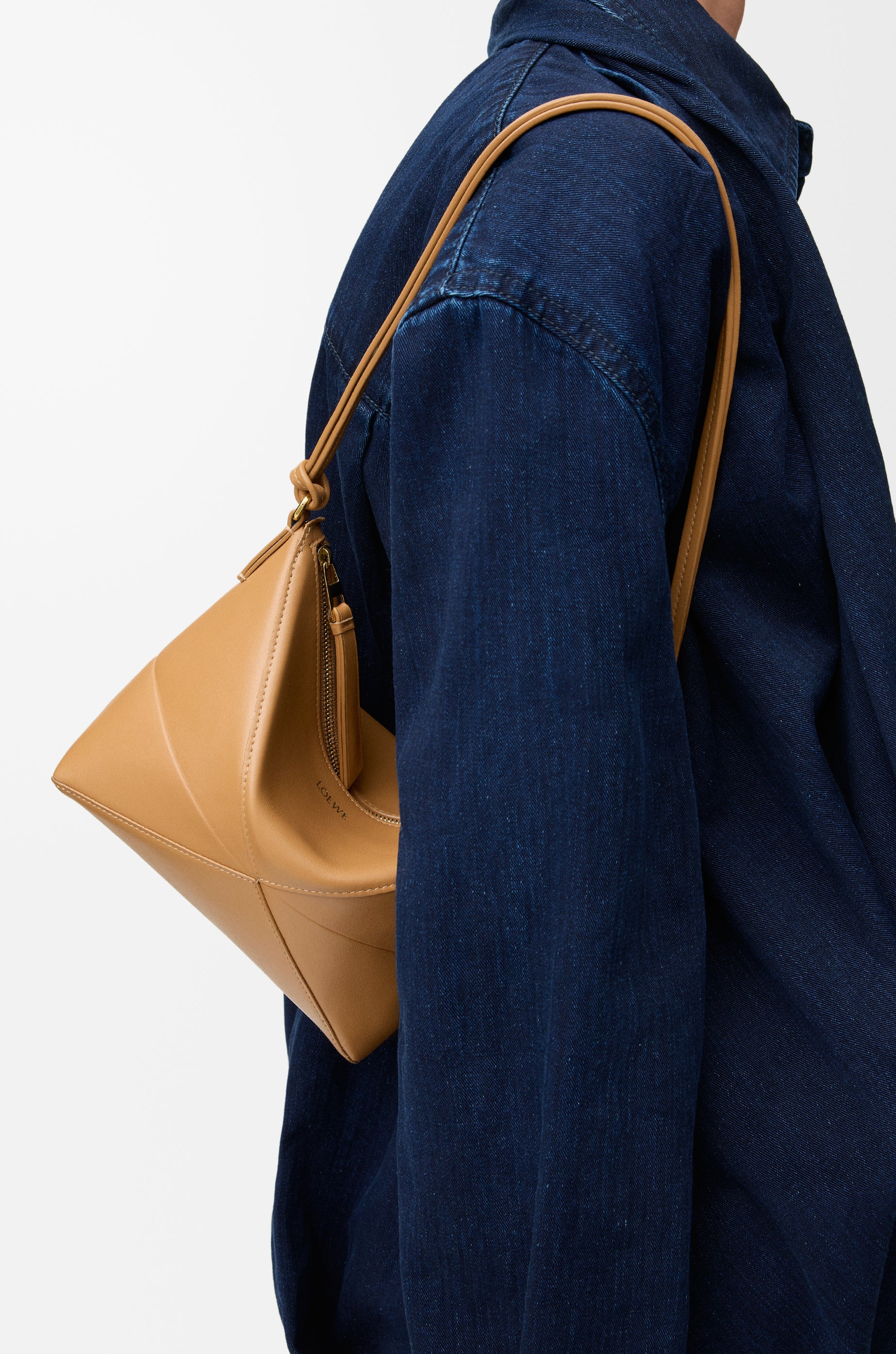Loewe Puzzle Fold pouch in shiny nappa calfskin