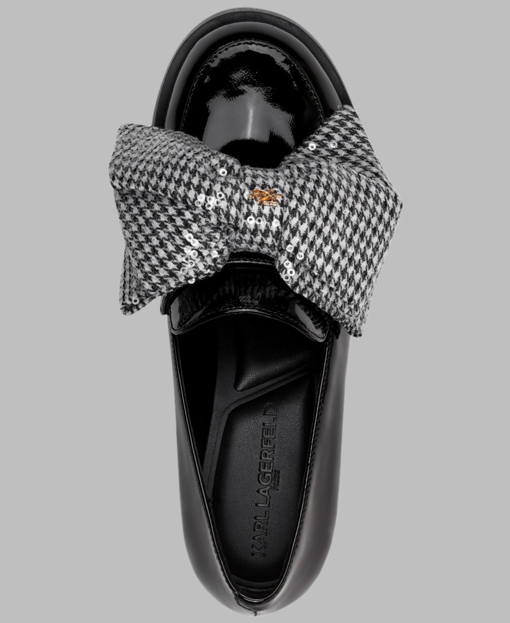 KarlLagerfeld Camila loafers with printed bow black