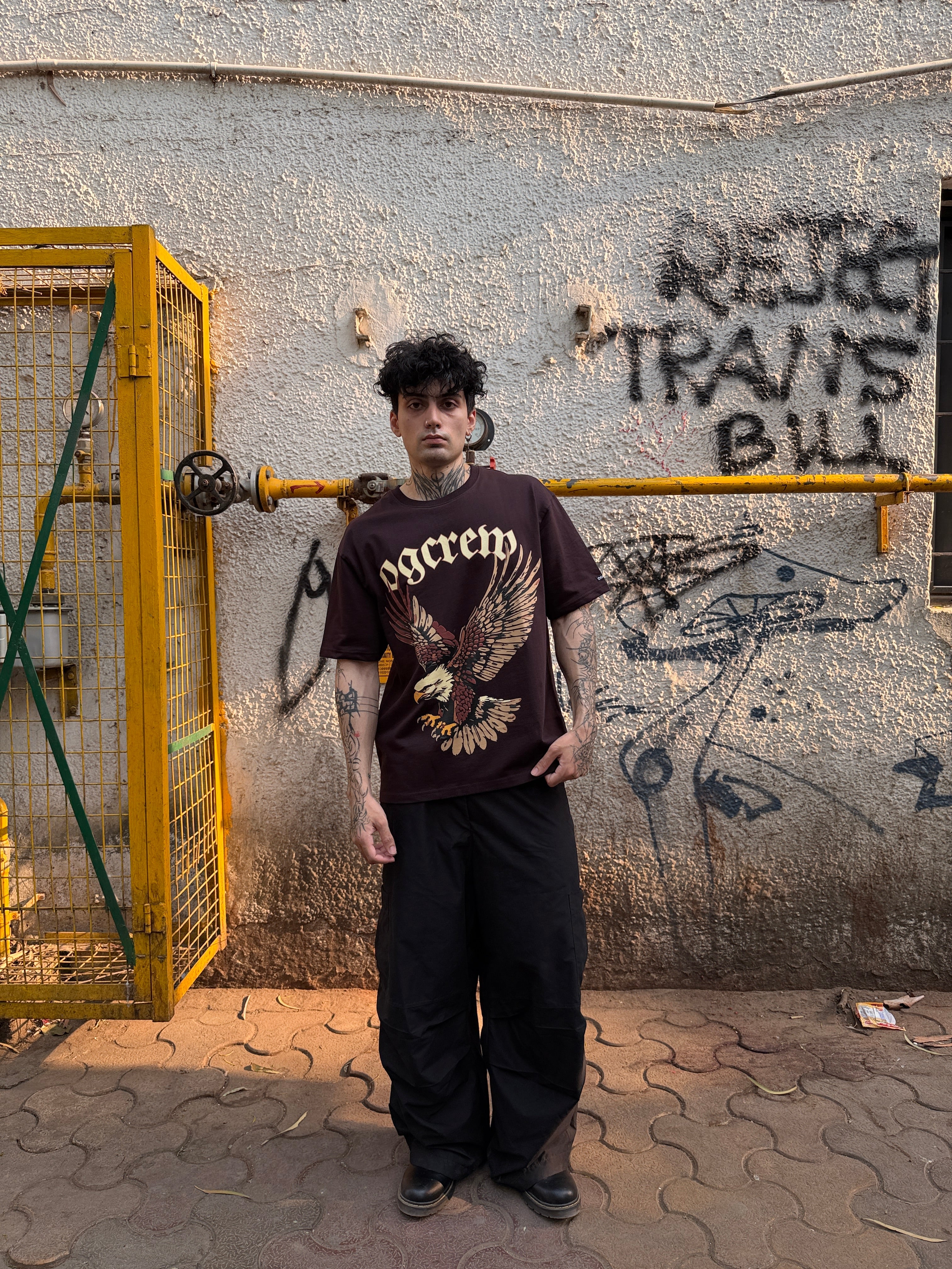 MOCHA BROWN EAGLE T-SHIRT