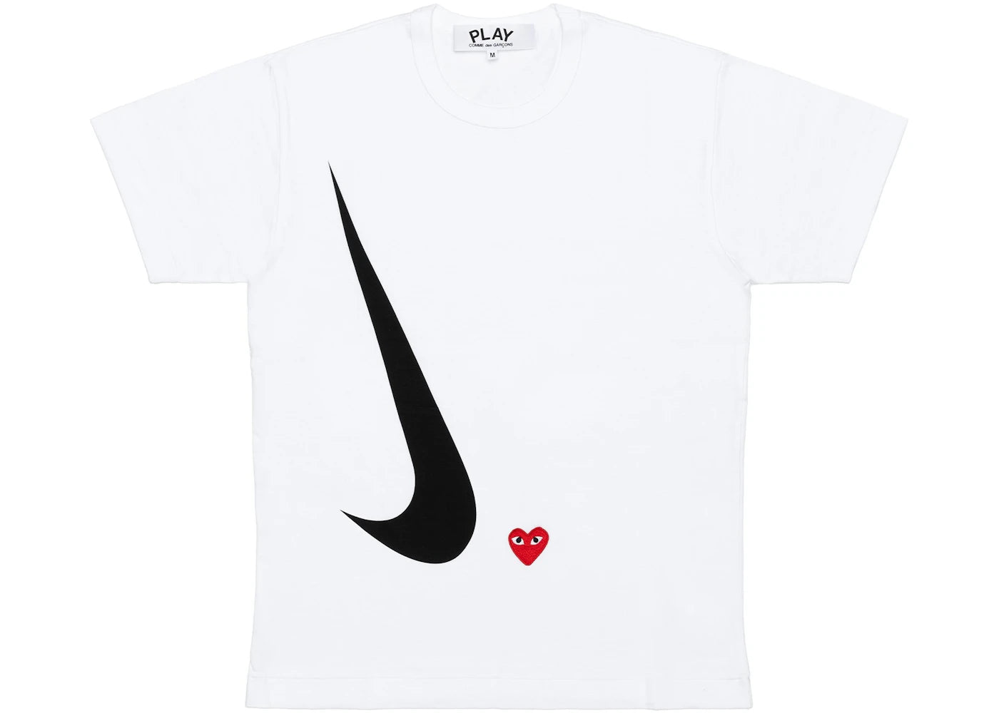 cdg x nike t-shirt white