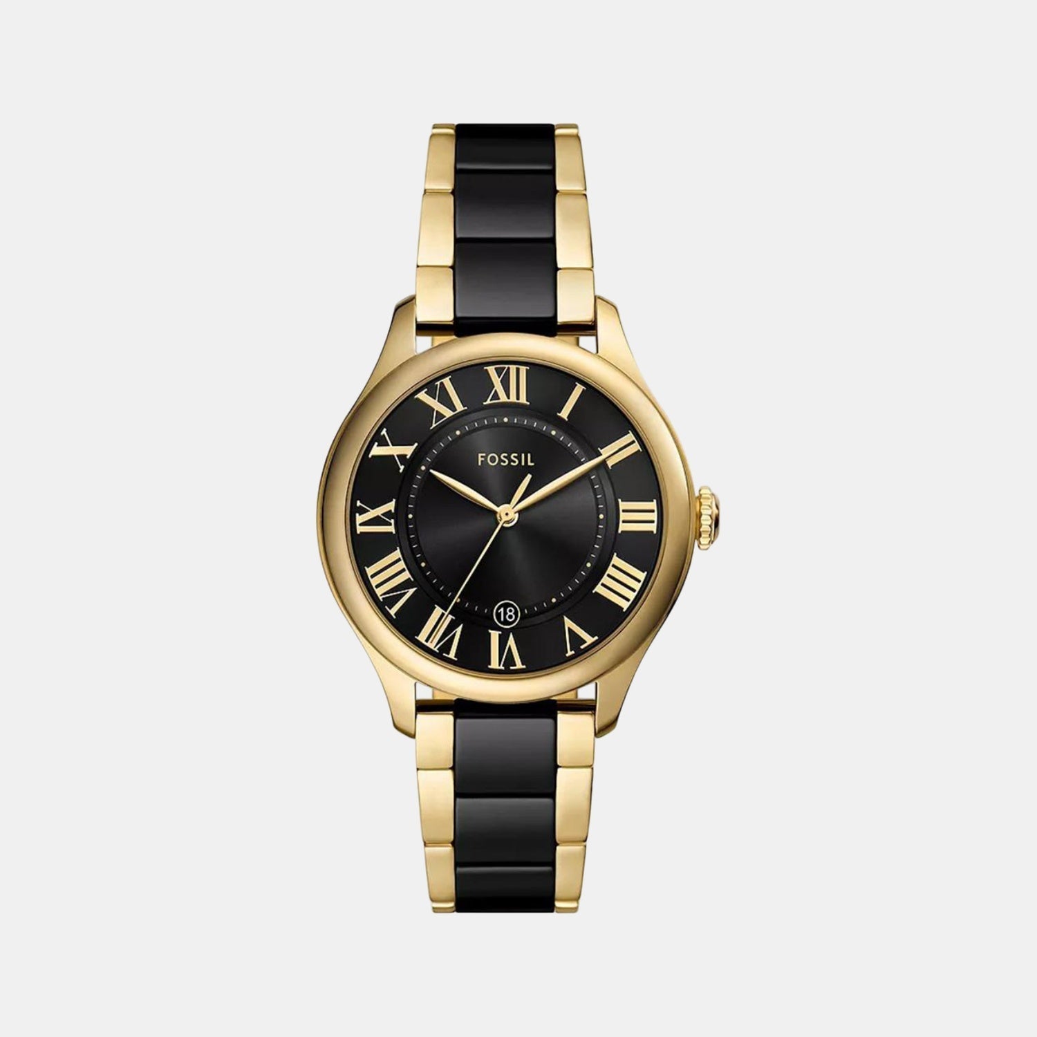 Fossil Gilmore Women Quartz Black Dial Analog Ceramic Watch Ce1132