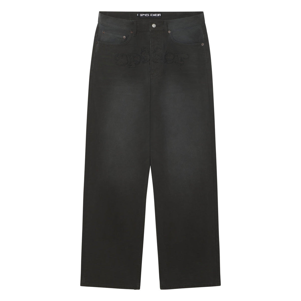 Sp5der Distressed LOGO Denim